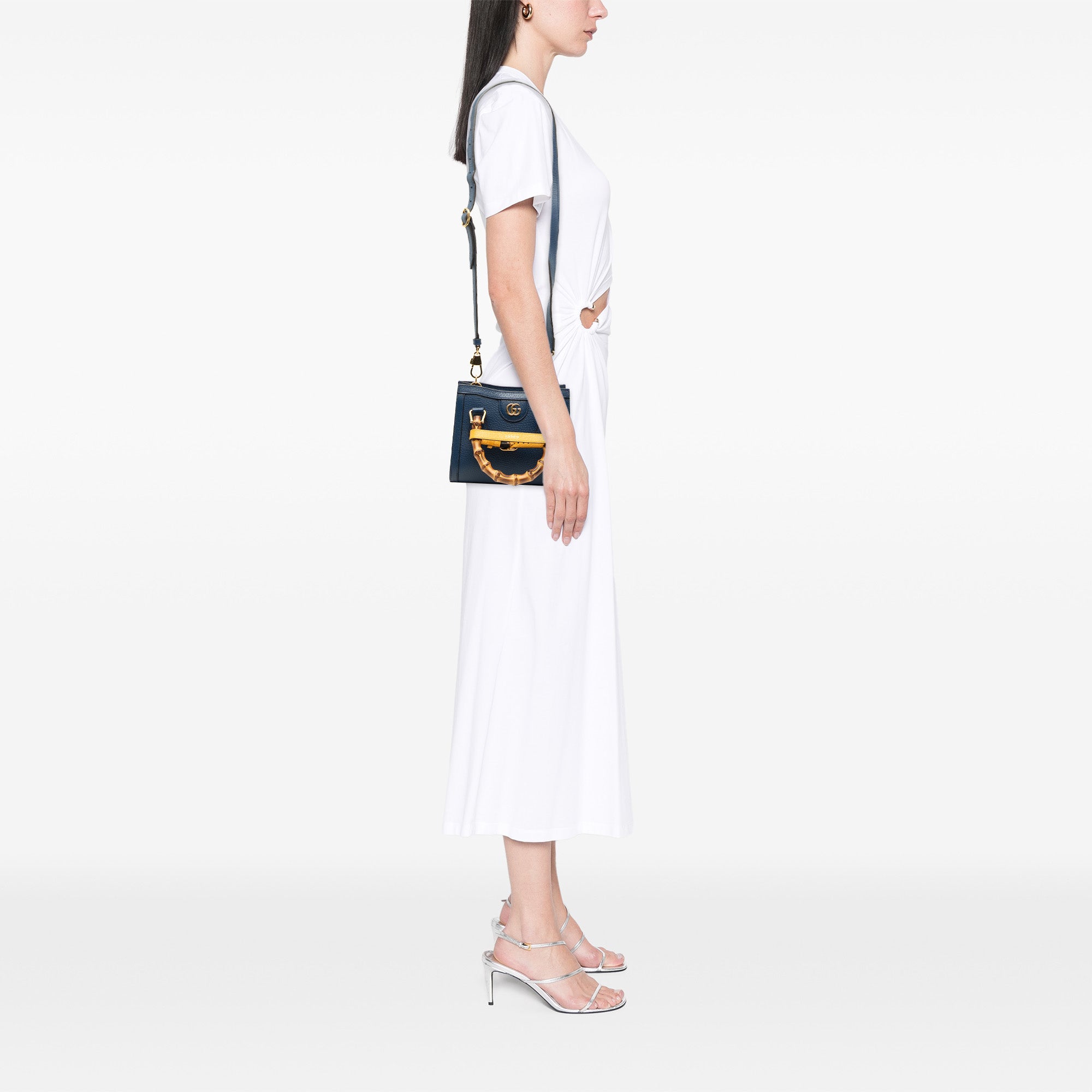 Gucci Small Calfskin Bamboo Diana Satchel - image 7