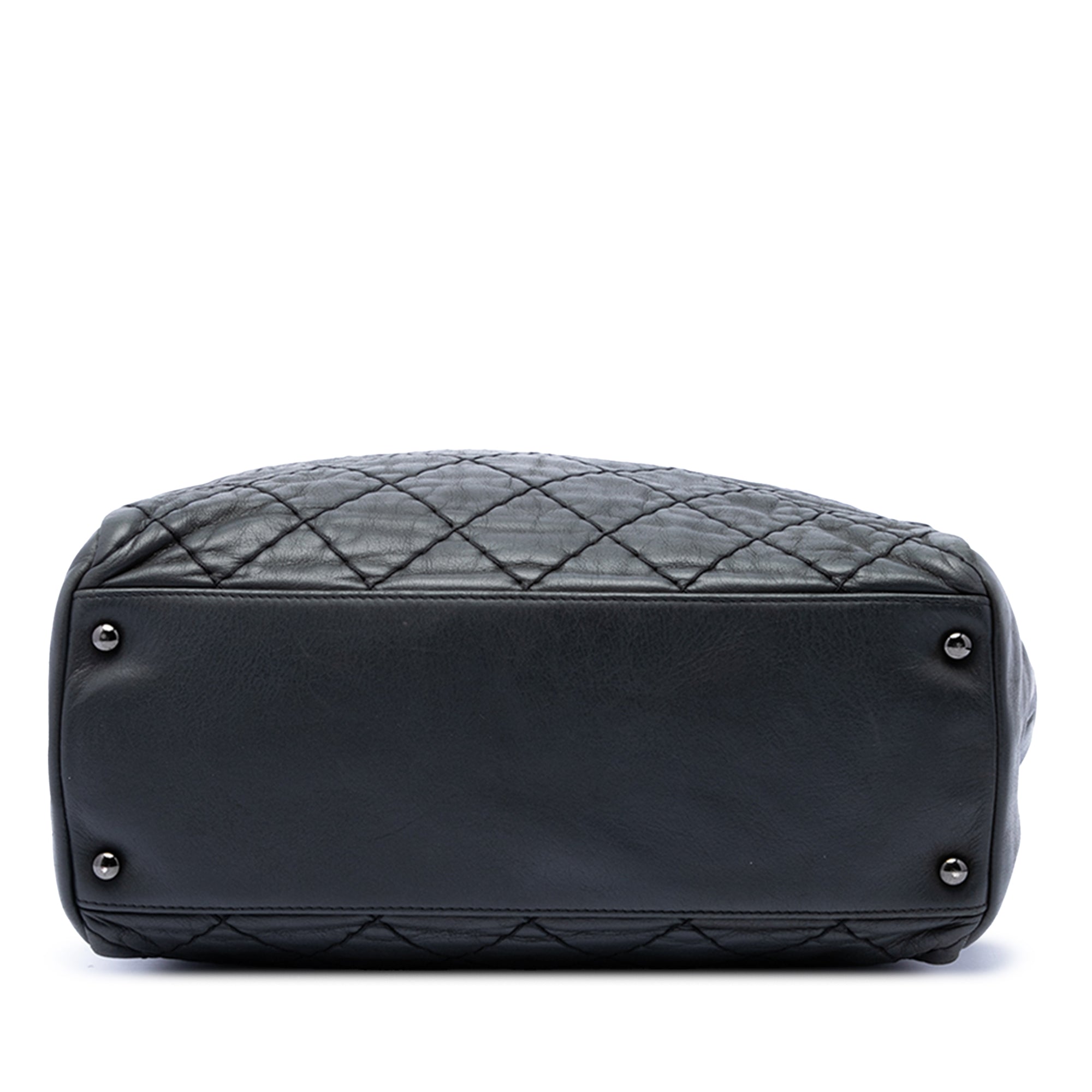 Chanel CC Quilted Lambskin Wild Stitch Chain Tote - image 3