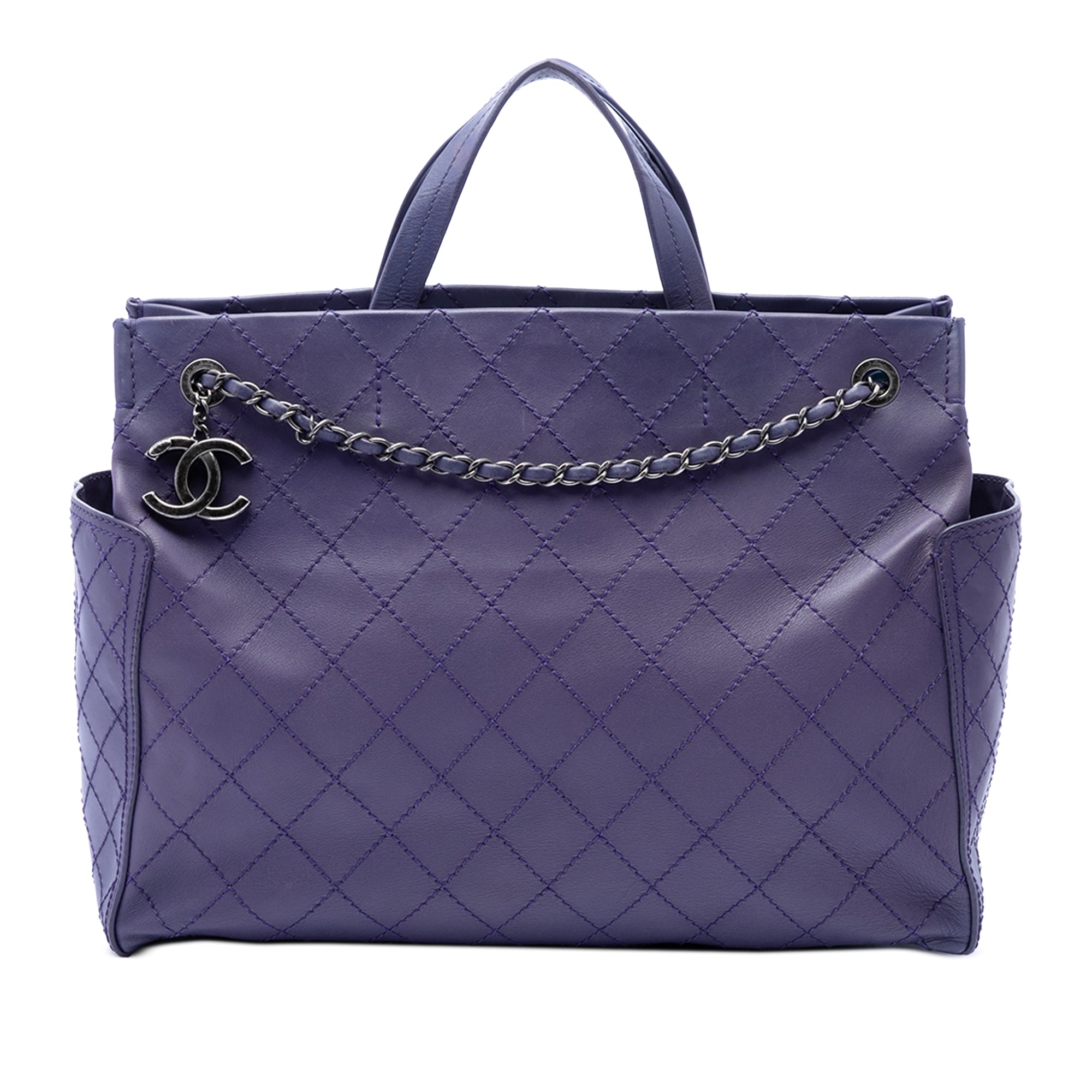 Chanel Large CC Quilted Calfskin Pocket Tote - image 1