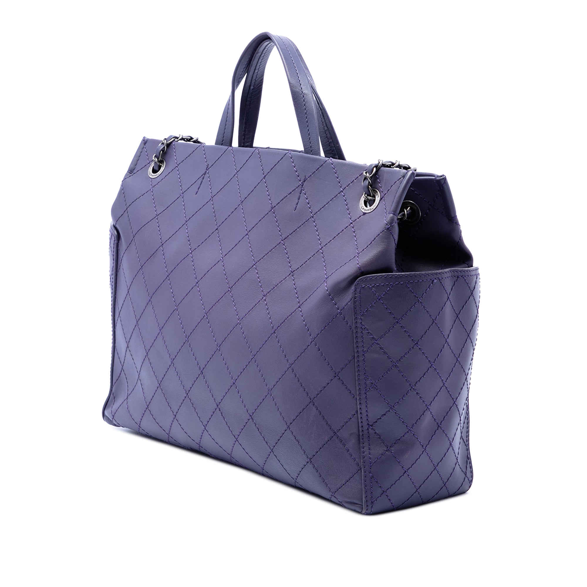 Chanel Large CC Quilted Calfskin Pocket Tote - image 2