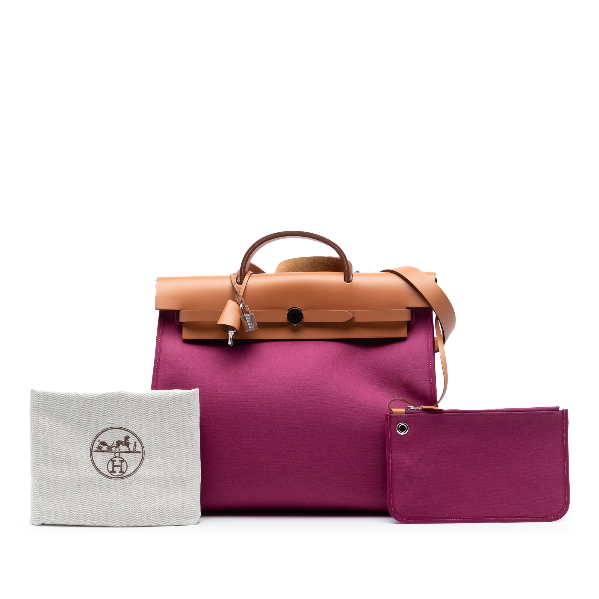 Hermès Toile Herbag Zip 39 - image 8