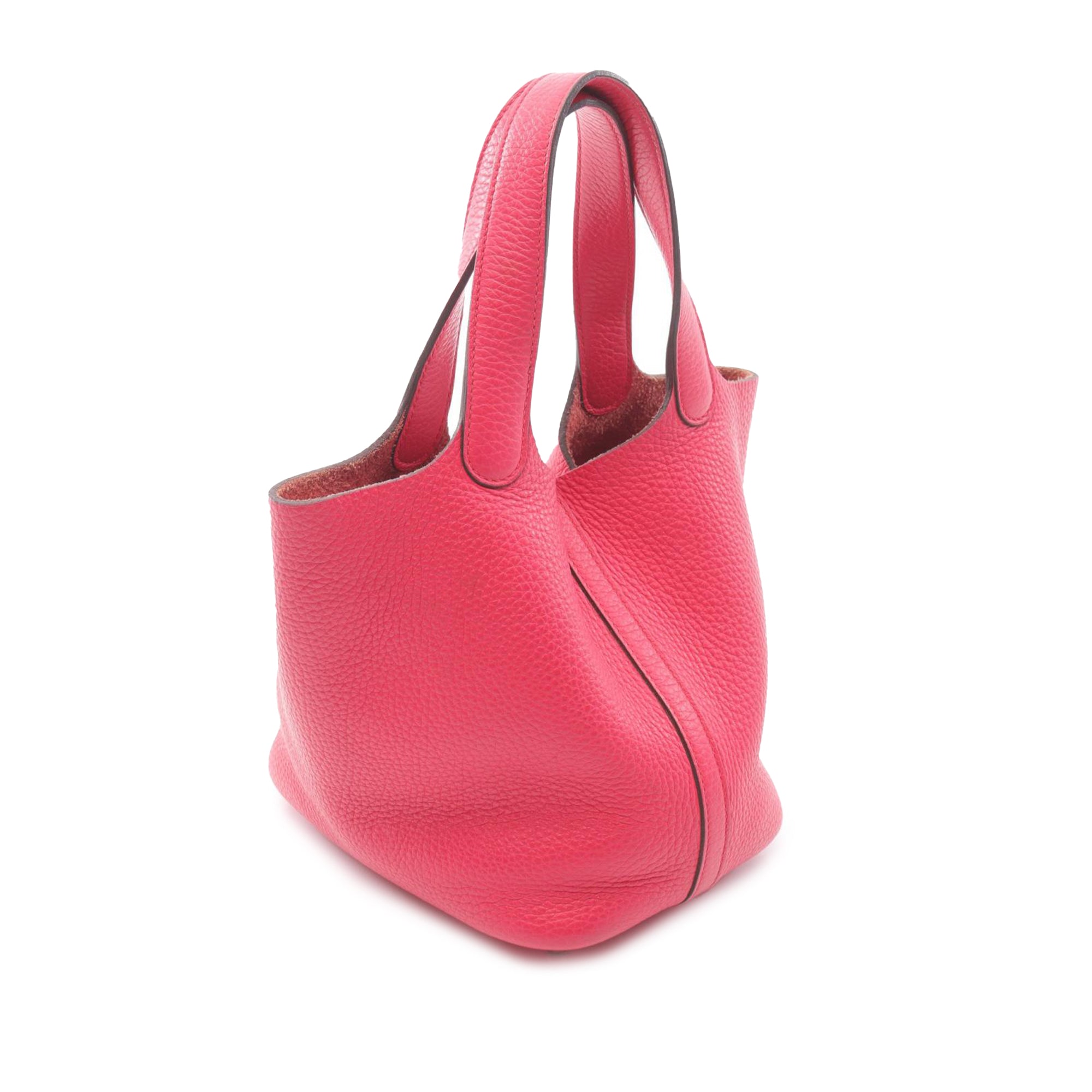Hermès HERMES Picotin Lock PM Handbag Taurillon Clemence leather Taurillon Clemence Pink Rose extreme Used Women - image 2