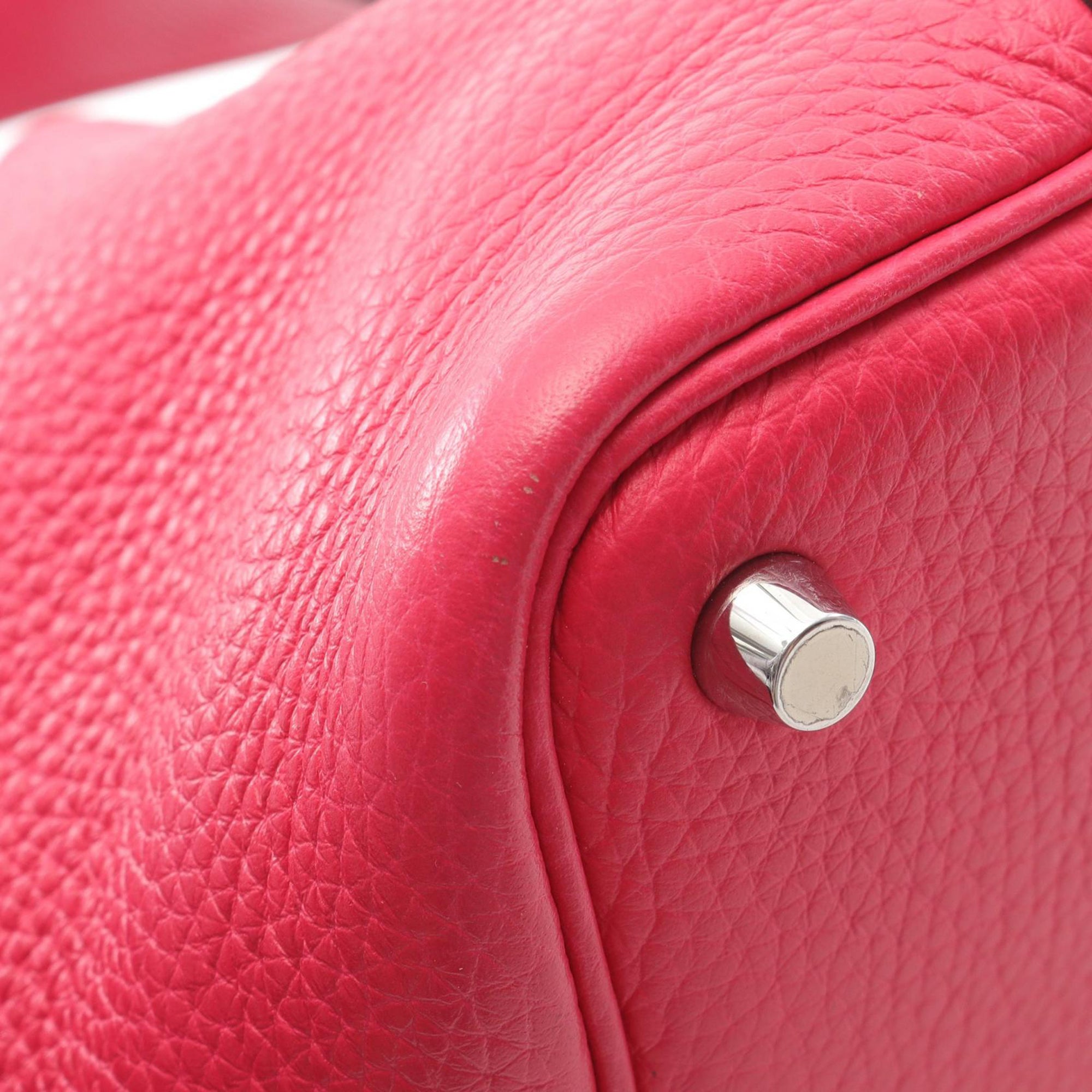 Hermès HERMES Picotin Lock PM Handbag Taurillon Clemence leather Taurillon Clemence Pink Rose extreme Used Women - image 7