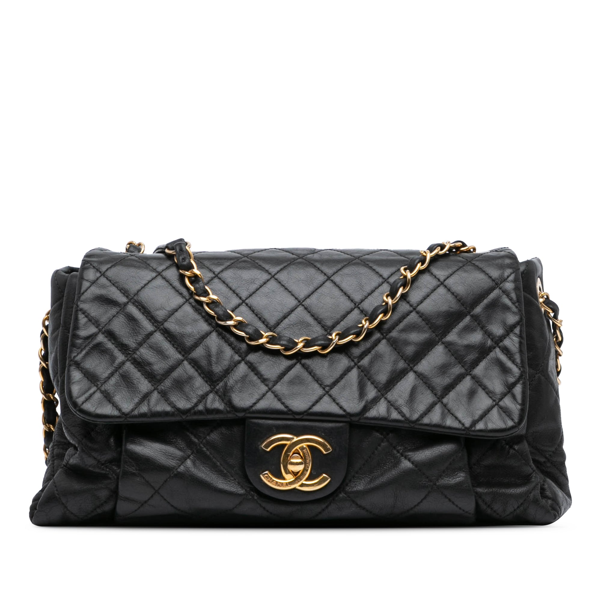 Chanel Large Aged Calfskin Chic Quilt Flap - image 1