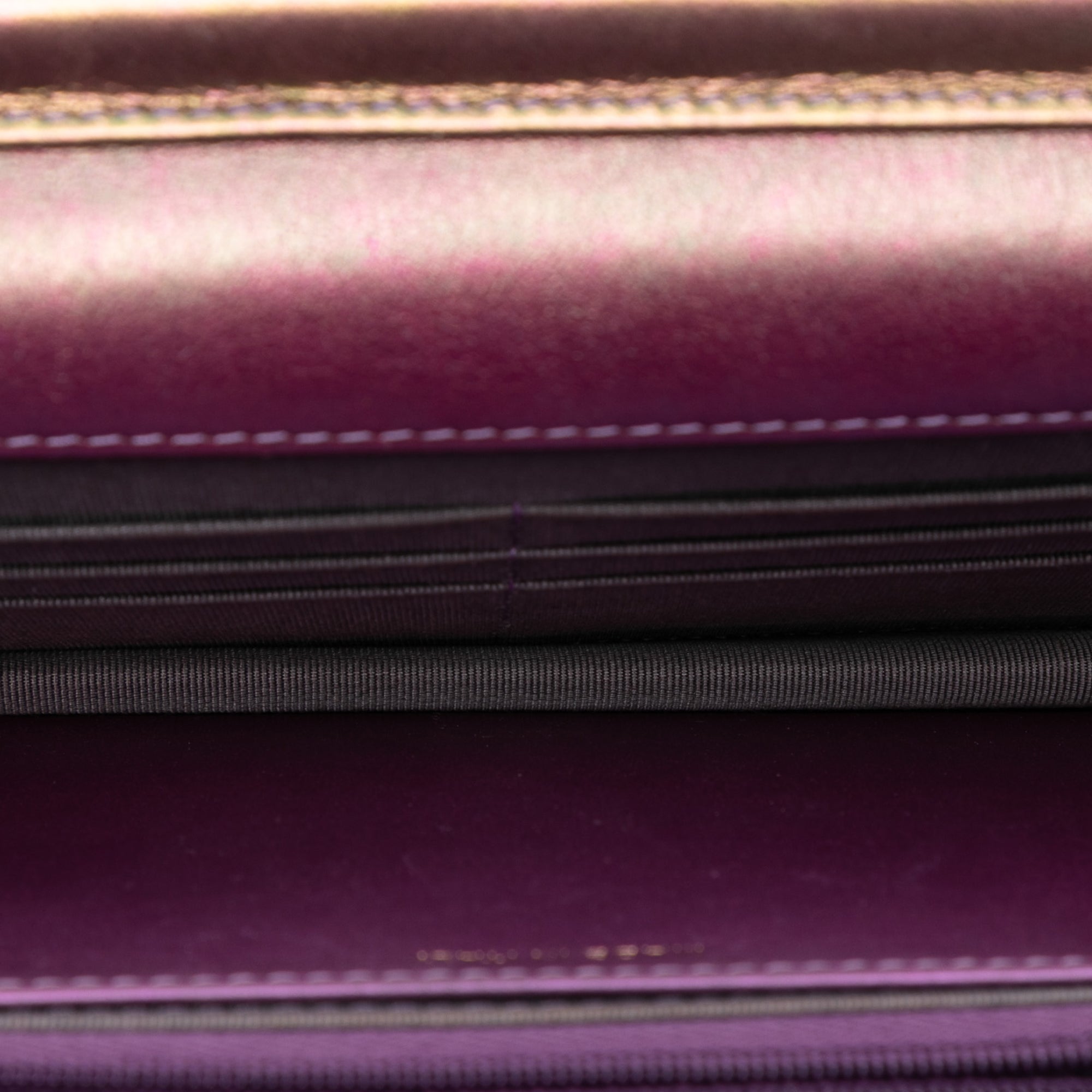 Chanel CC Quilted Iridescent Lambskin Wallet on Chain - image 4