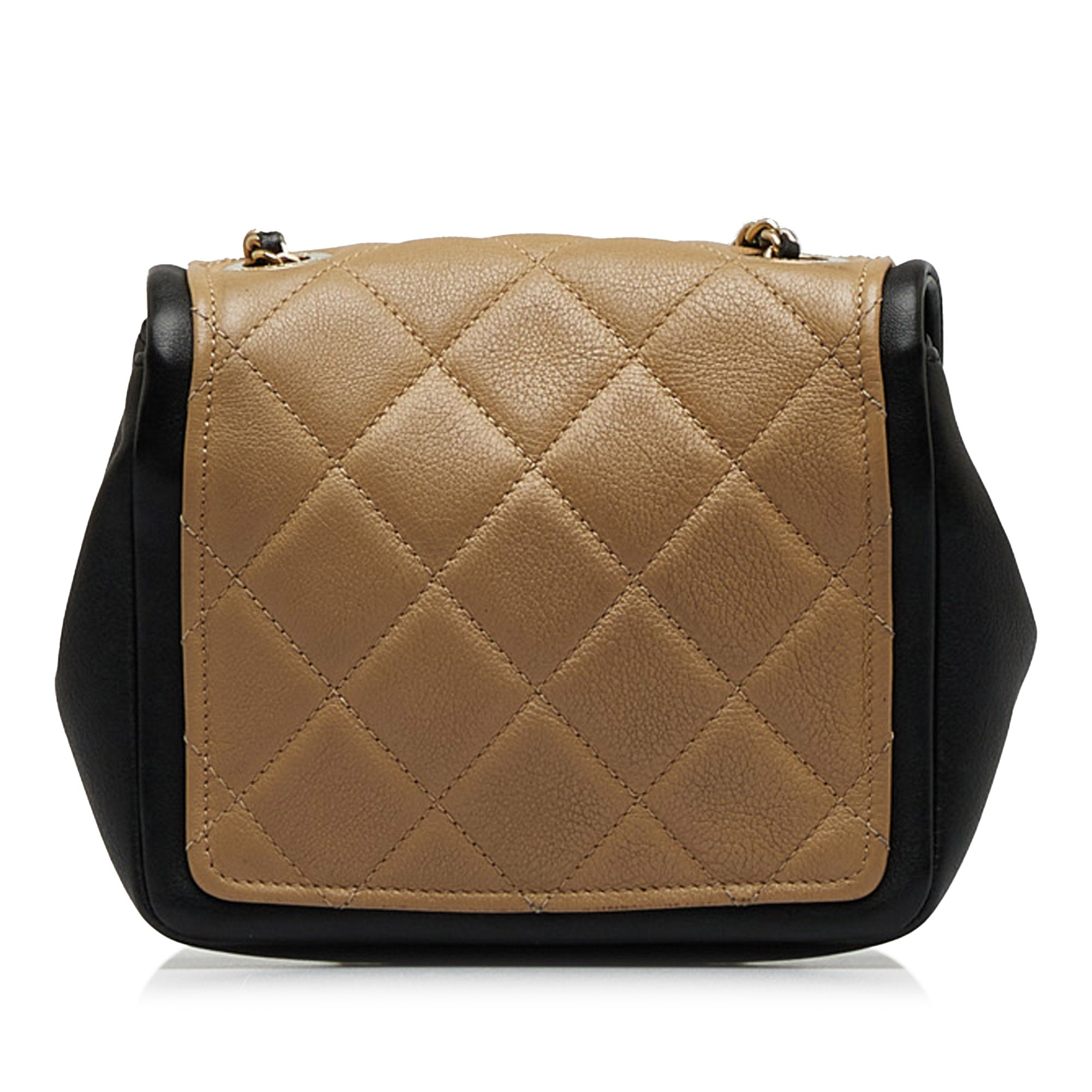 Chanel Mini Square Calfskin Graphic Flap Crossbody - image 8