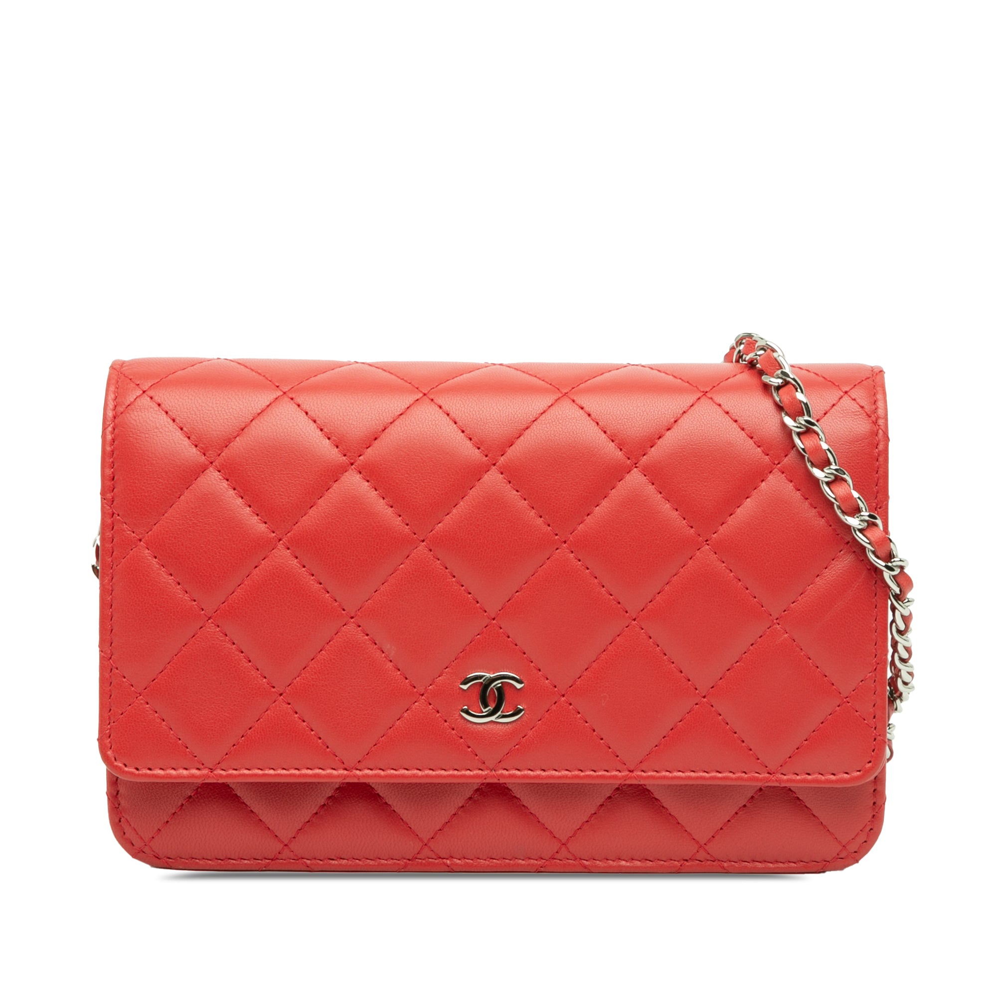 Chanel CC Quilted Lambskin Wallet on Chain - image 1
