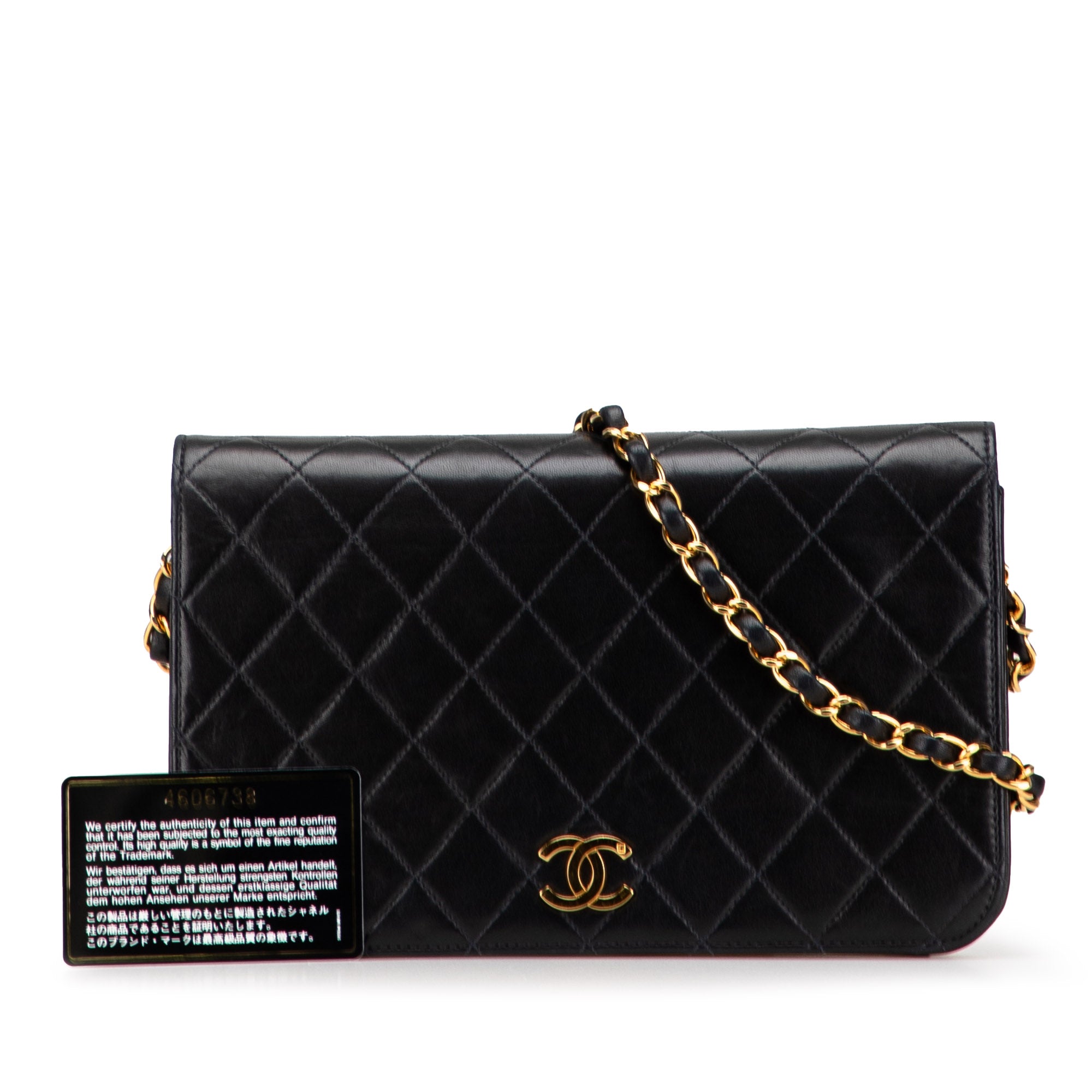 Chanel CC Quilted Lambskin Full Single Flap - image 11