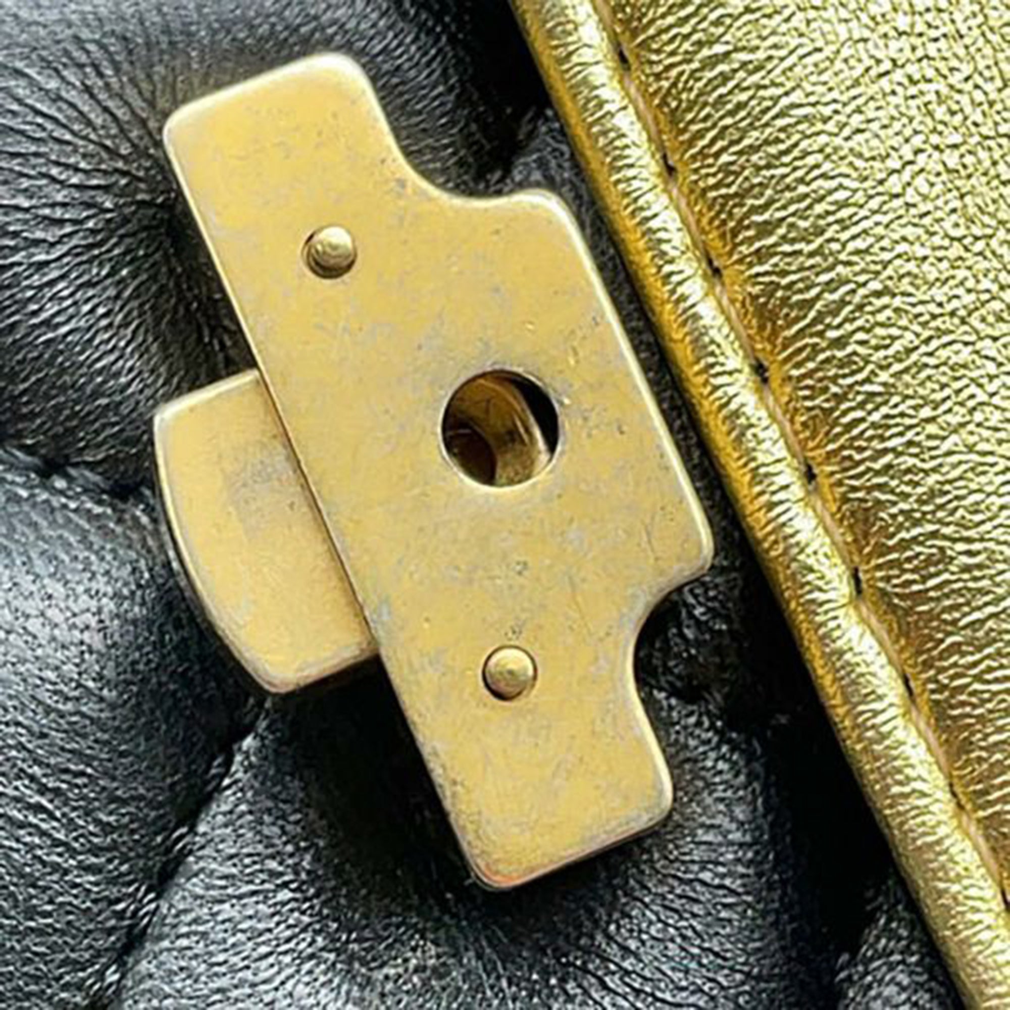Chanel Medium Quilted Metallic Lambskin CC Chic Double Flap - image 12