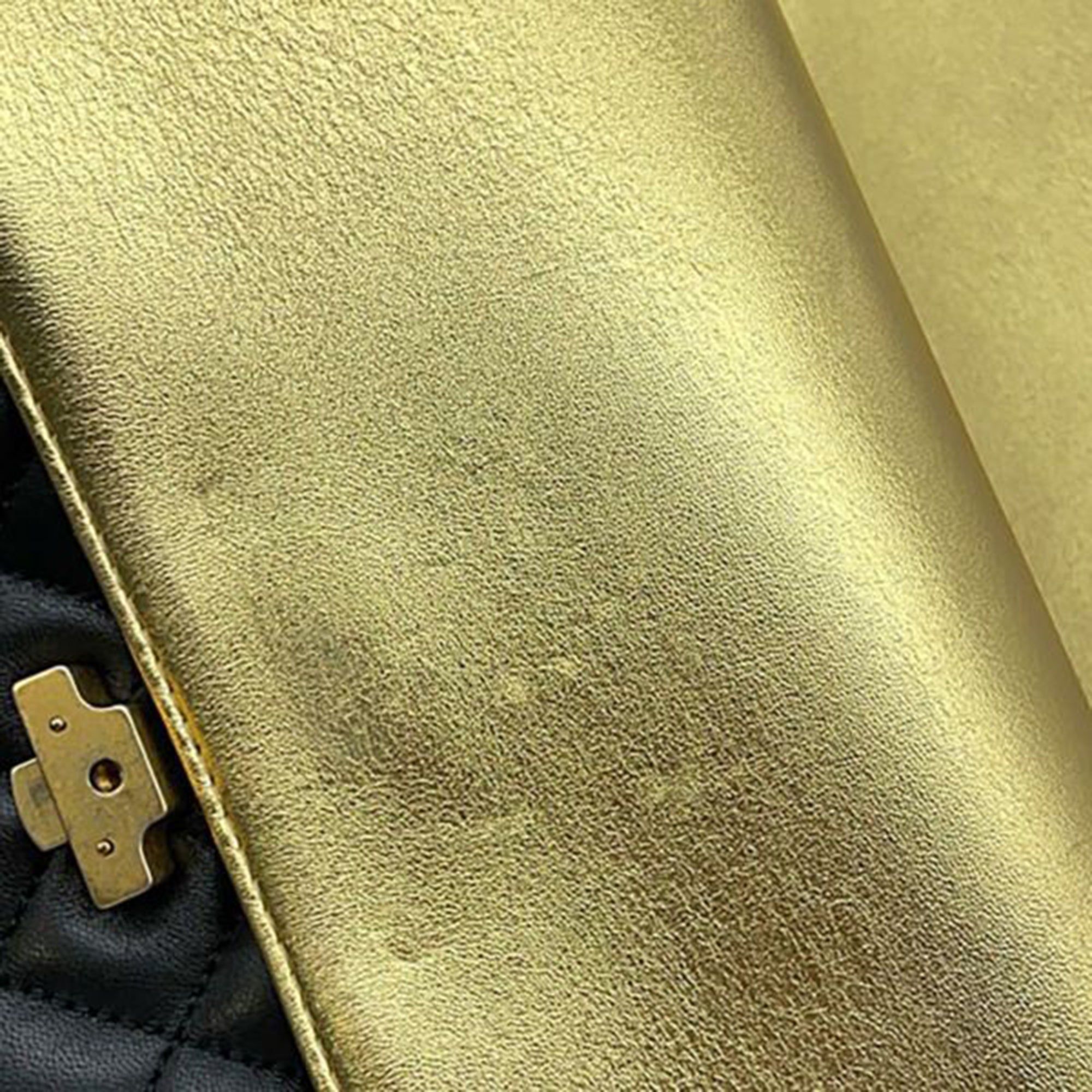 Chanel Medium Quilted Metallic Lambskin CC Chic Double Flap - image 8