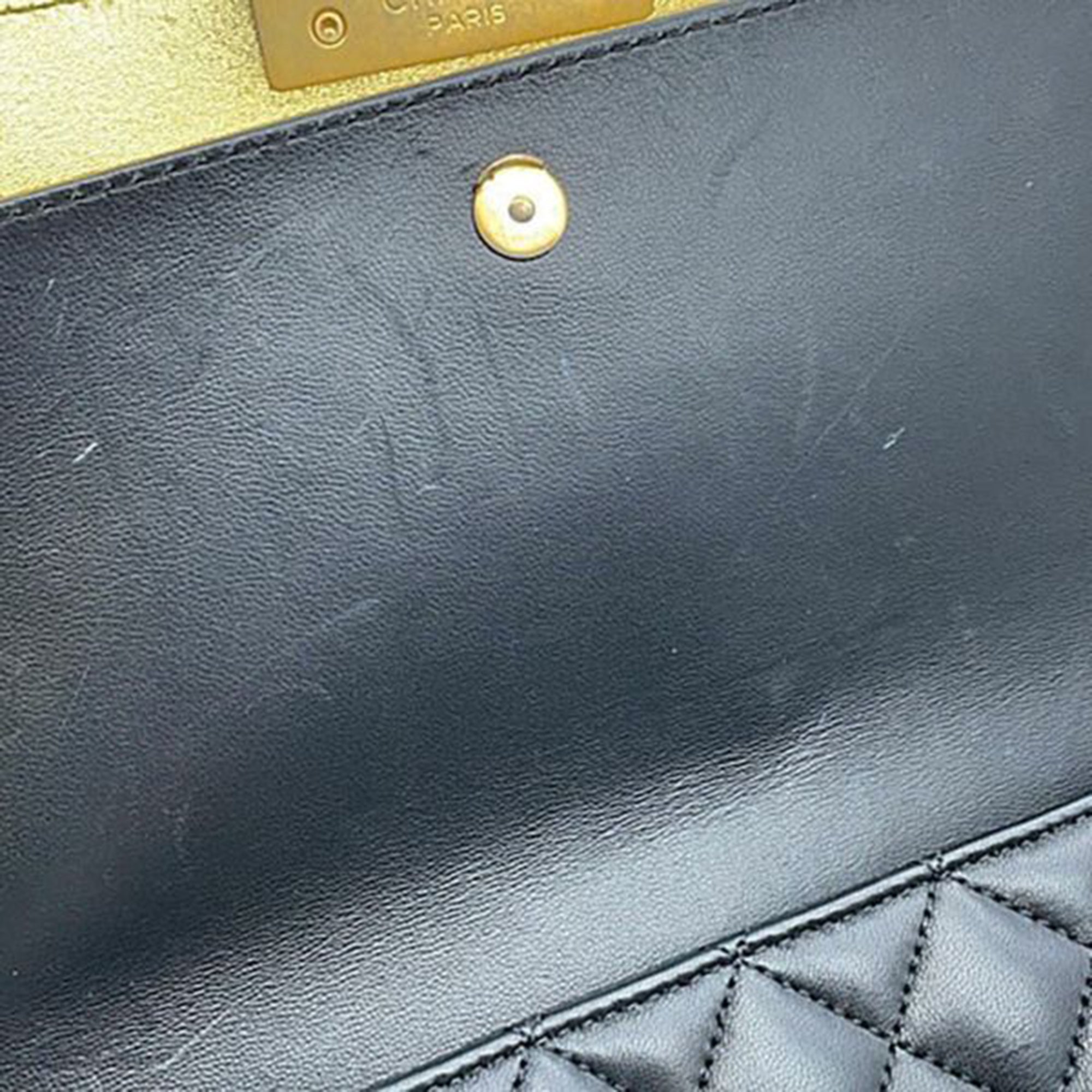 Chanel Medium Quilted Metallic Lambskin CC Chic Double Flap - image 9