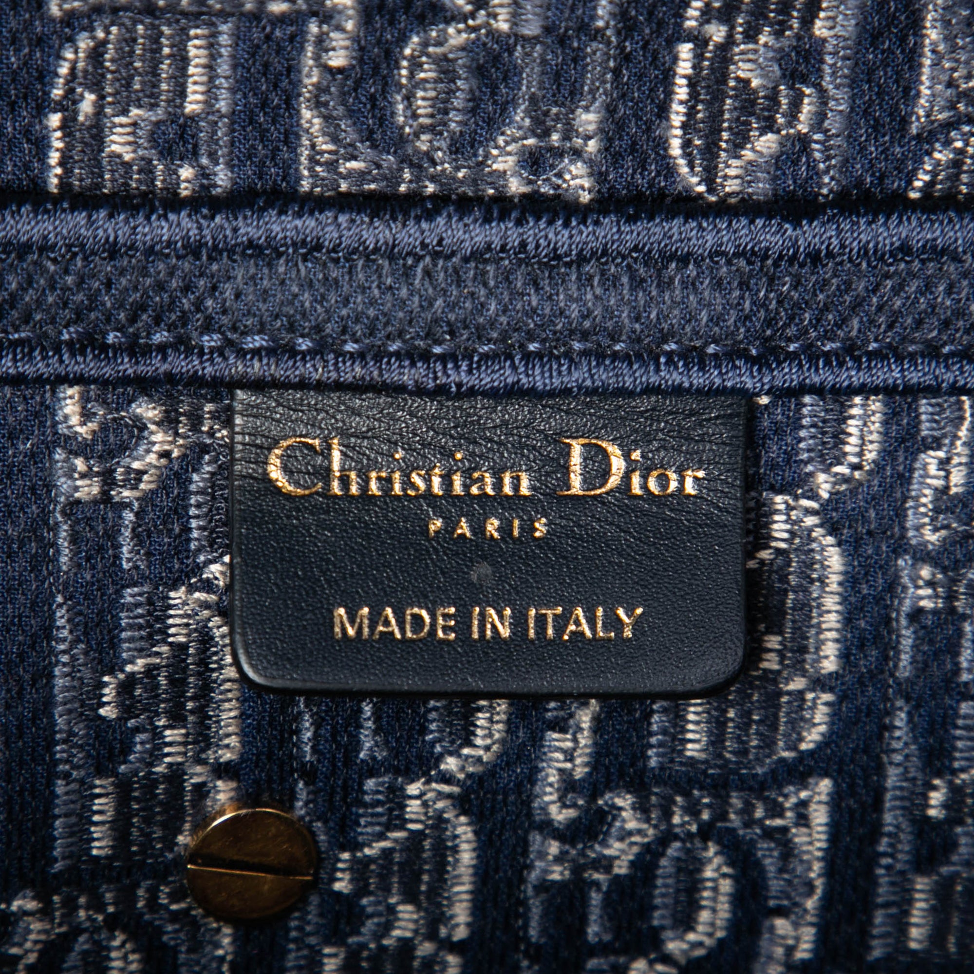 Dior Oblique Embroidered Velvet Saddle Bag - image 5