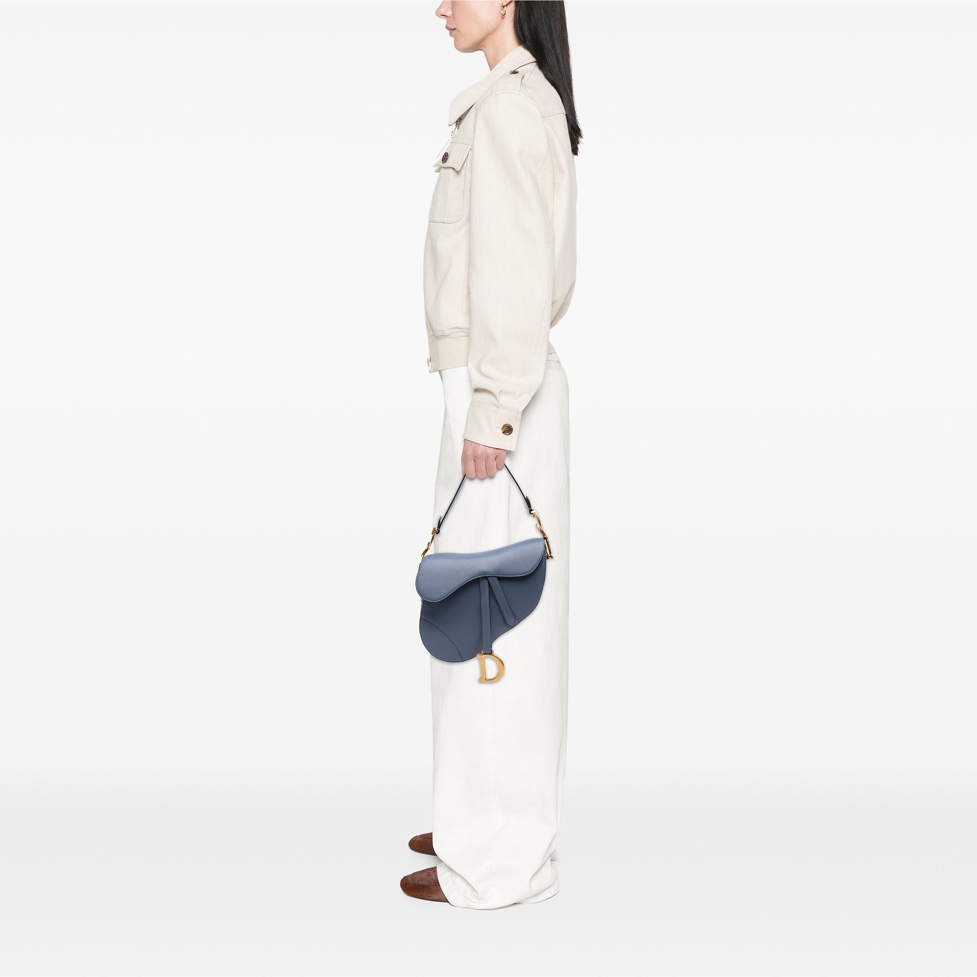 Dior Goatskin Saddle Bag - image 8