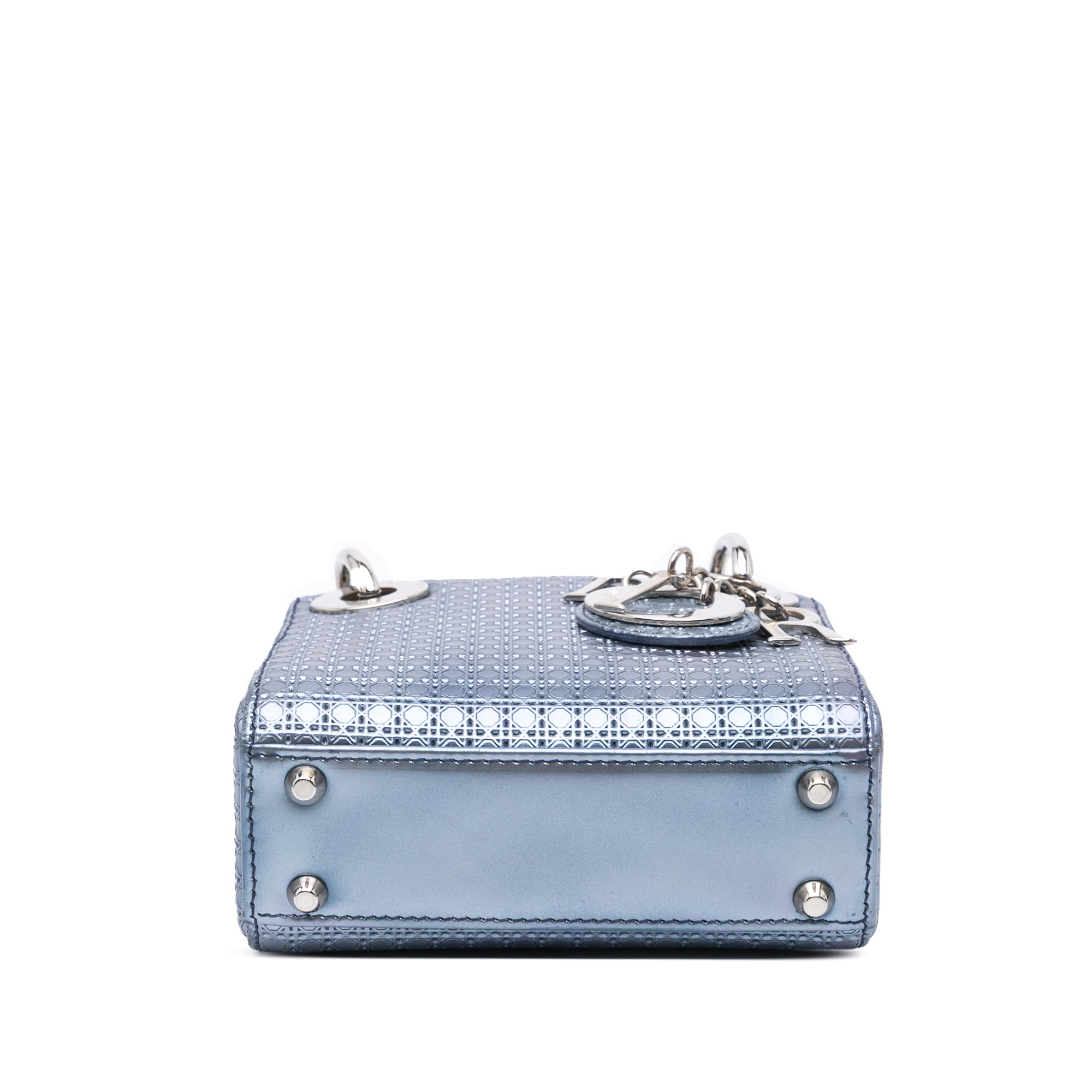 Dior Mini Metallic Patent Microcannage Lady Dior - image 3