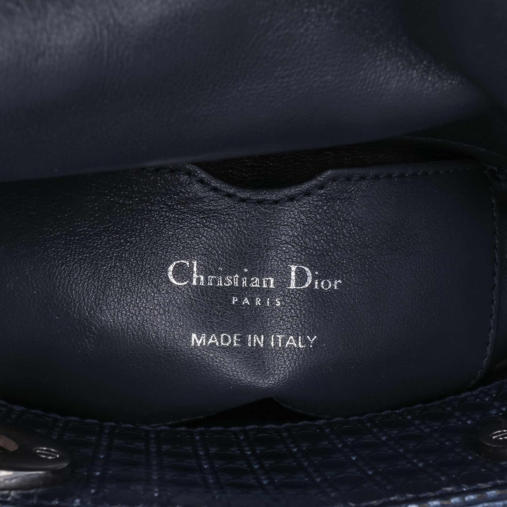 Dior Mini Metallic Patent Microcannage Lady Dior - image 5