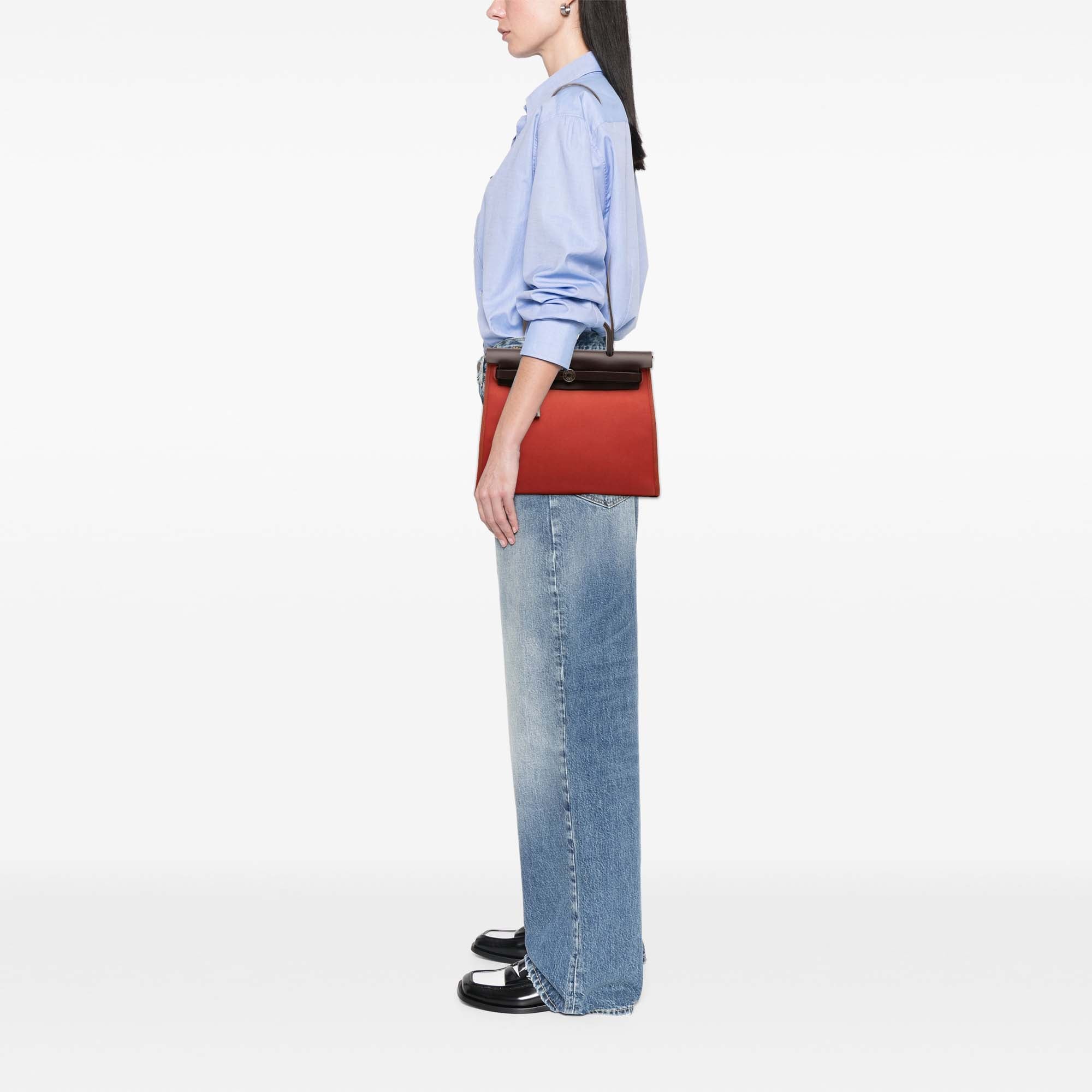 Hermès Toile Herbag Zip 31 - image 12