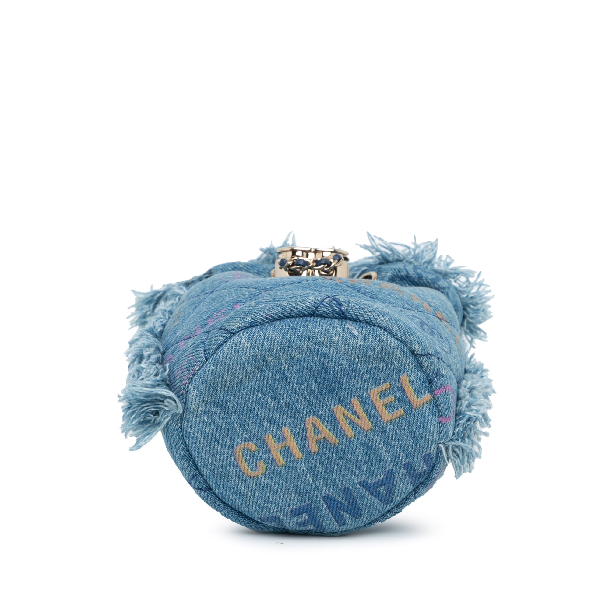 Chanel Mini Denim Mood Bucket with Chain - image 3