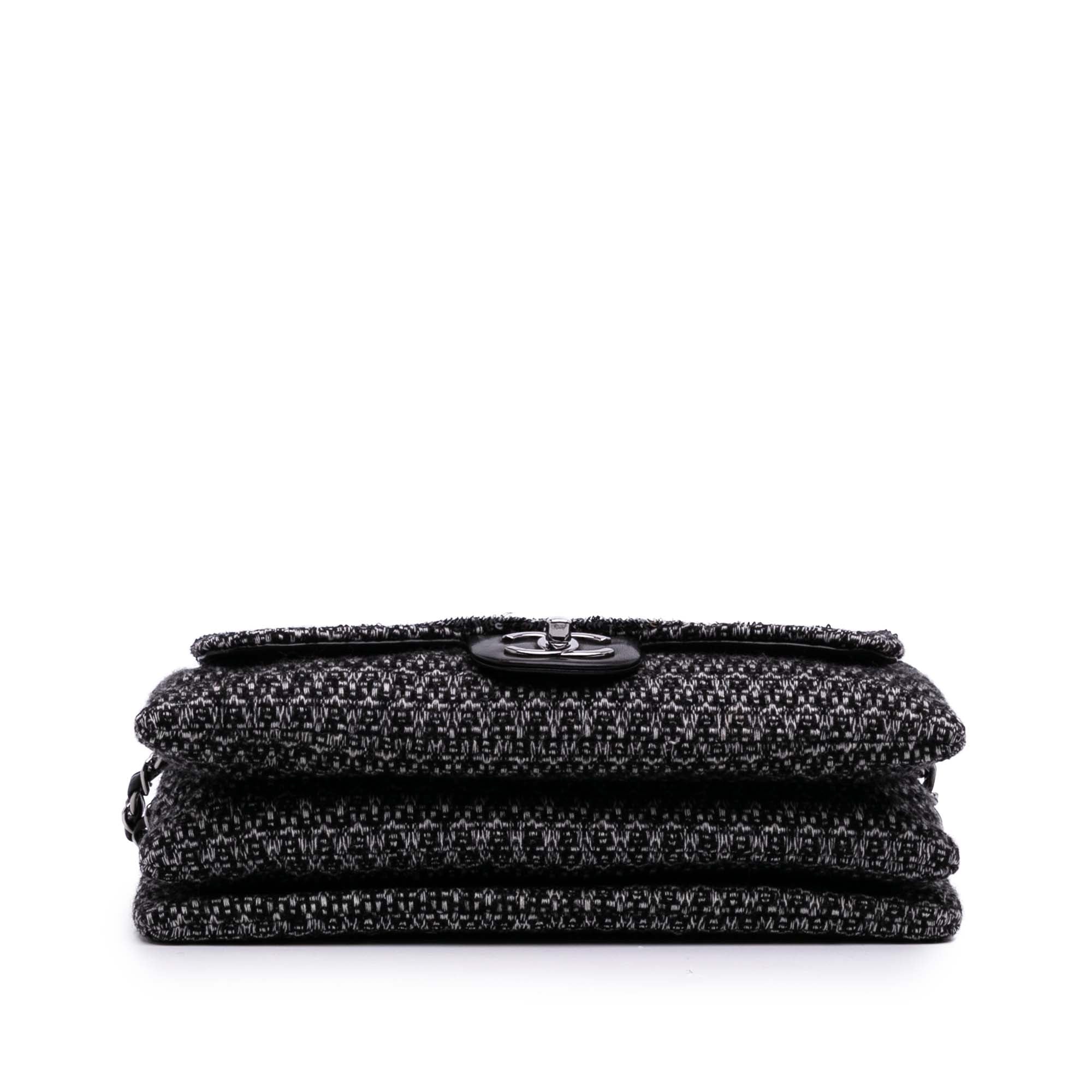 Chanel Large Tweed and Sequin Icons 3 Accordion Flap - image 3