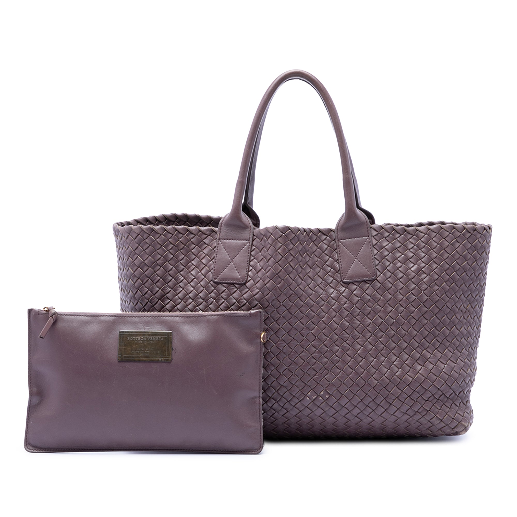 Bottega Veneta Limited Edition Medium Lambskin Intreccio Cabat Tote - image 7
