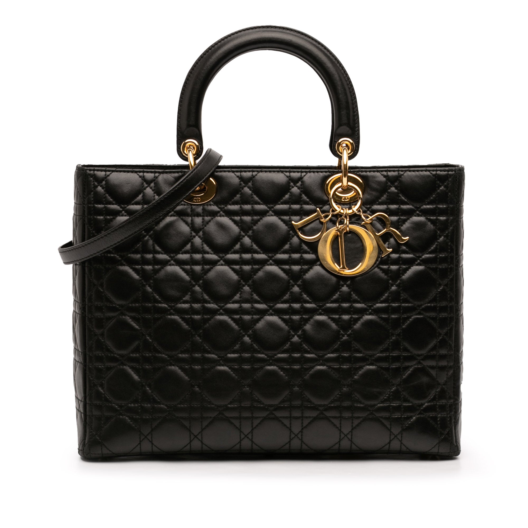Dior Large Lambskin Cannage Lady Dior - image 1