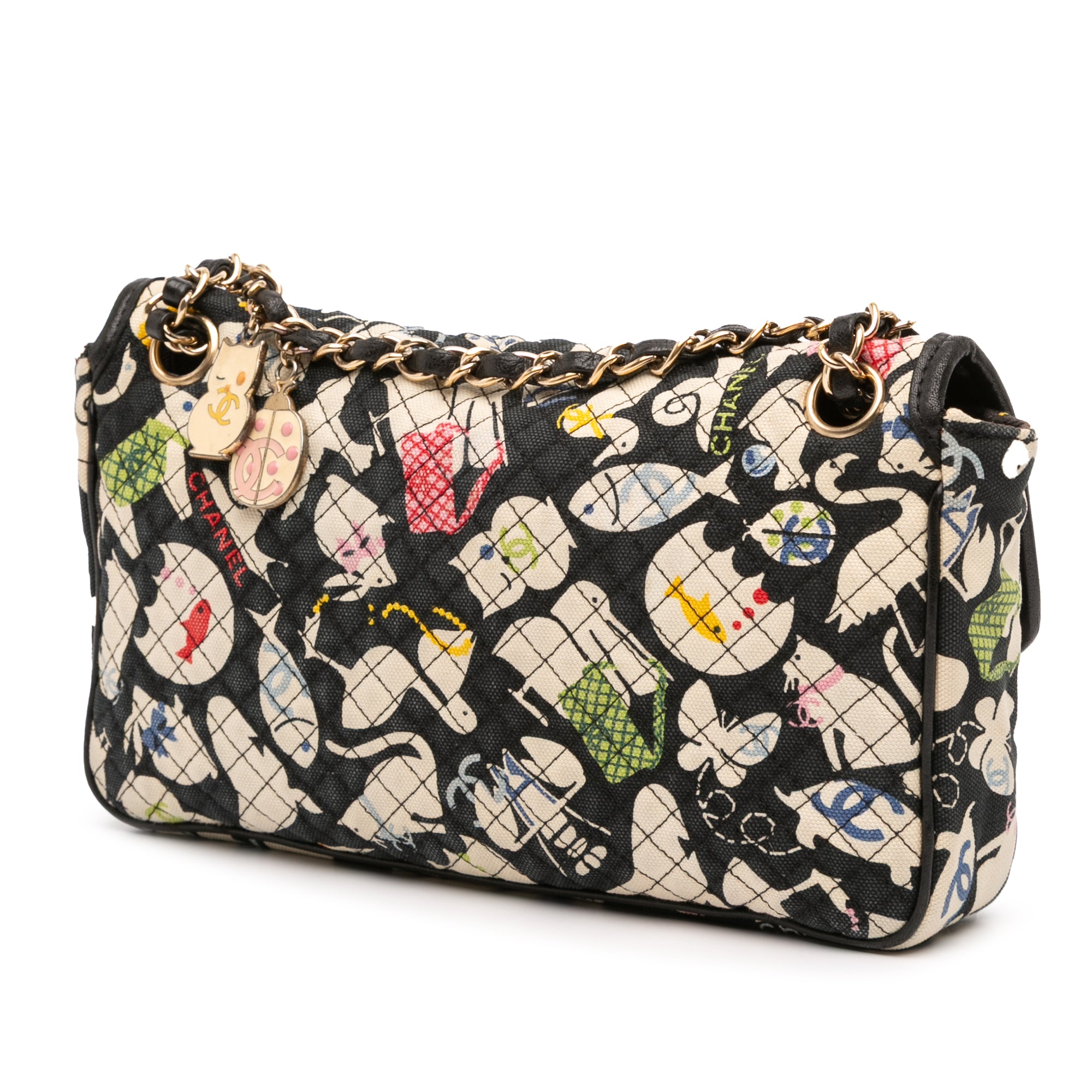 Chanel Medium Printed Canvas Animals Single Flap - image 2