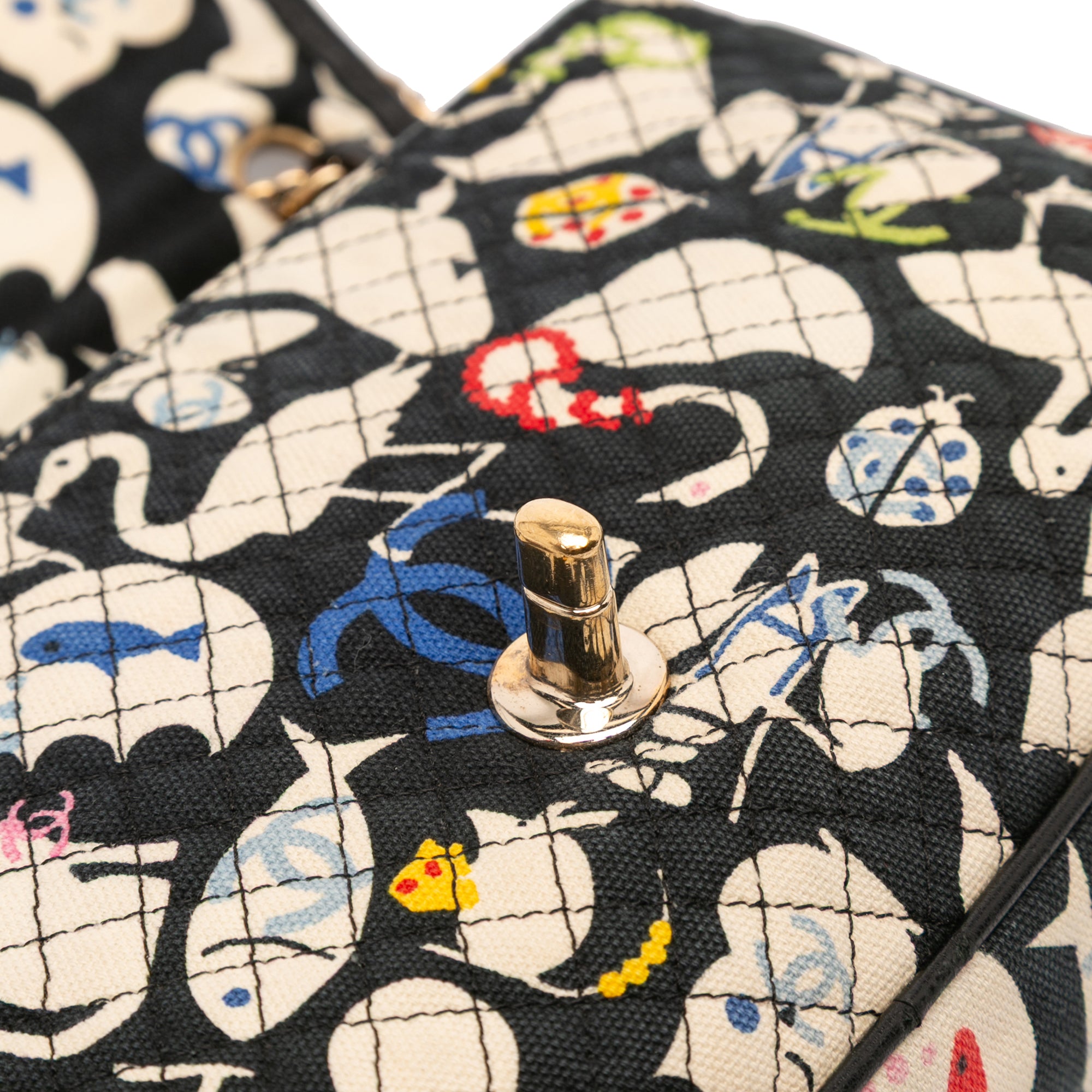 Chanel Medium Printed Canvas Animals Single Flap - image 8