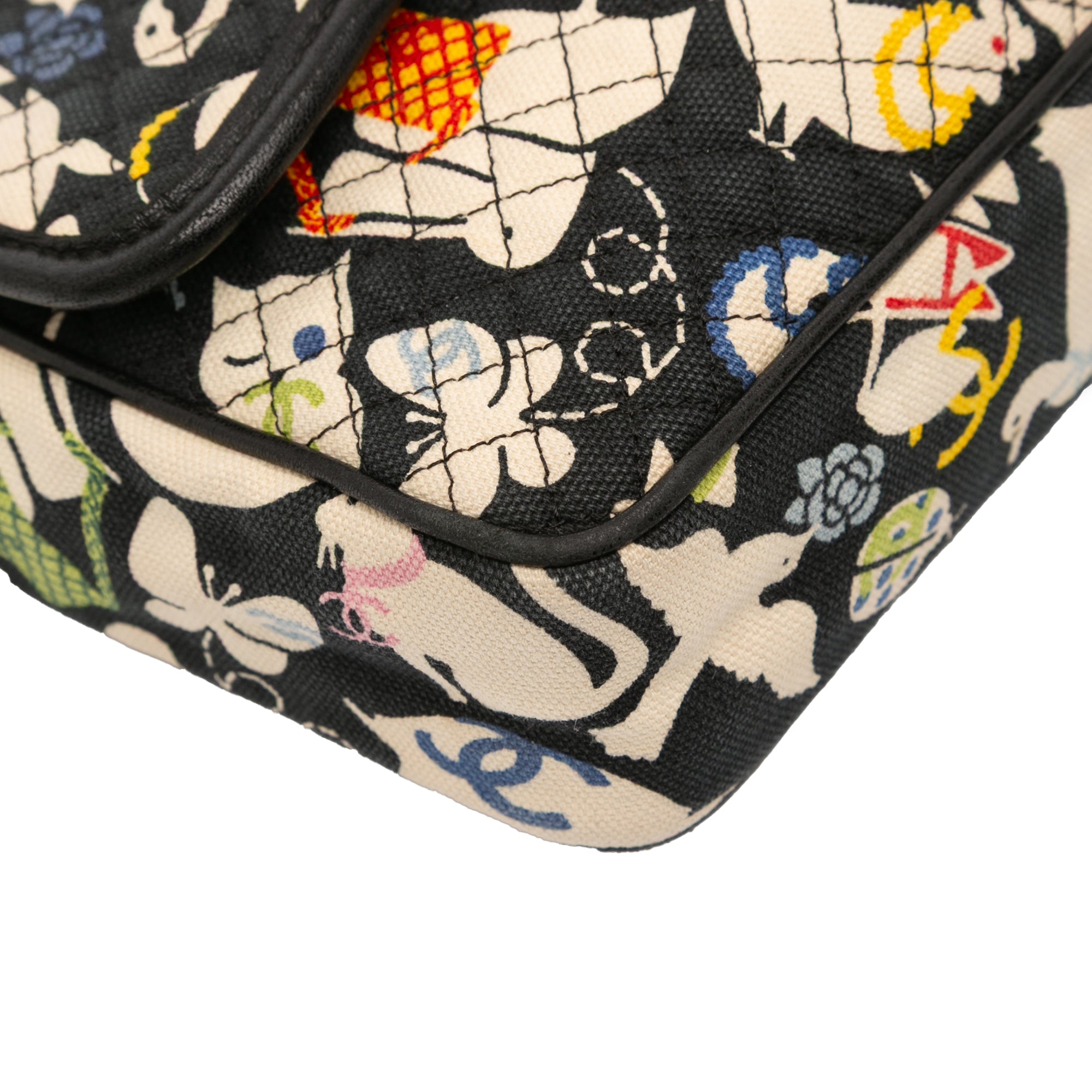 Chanel Medium Printed Canvas Animals Single Flap - image 9