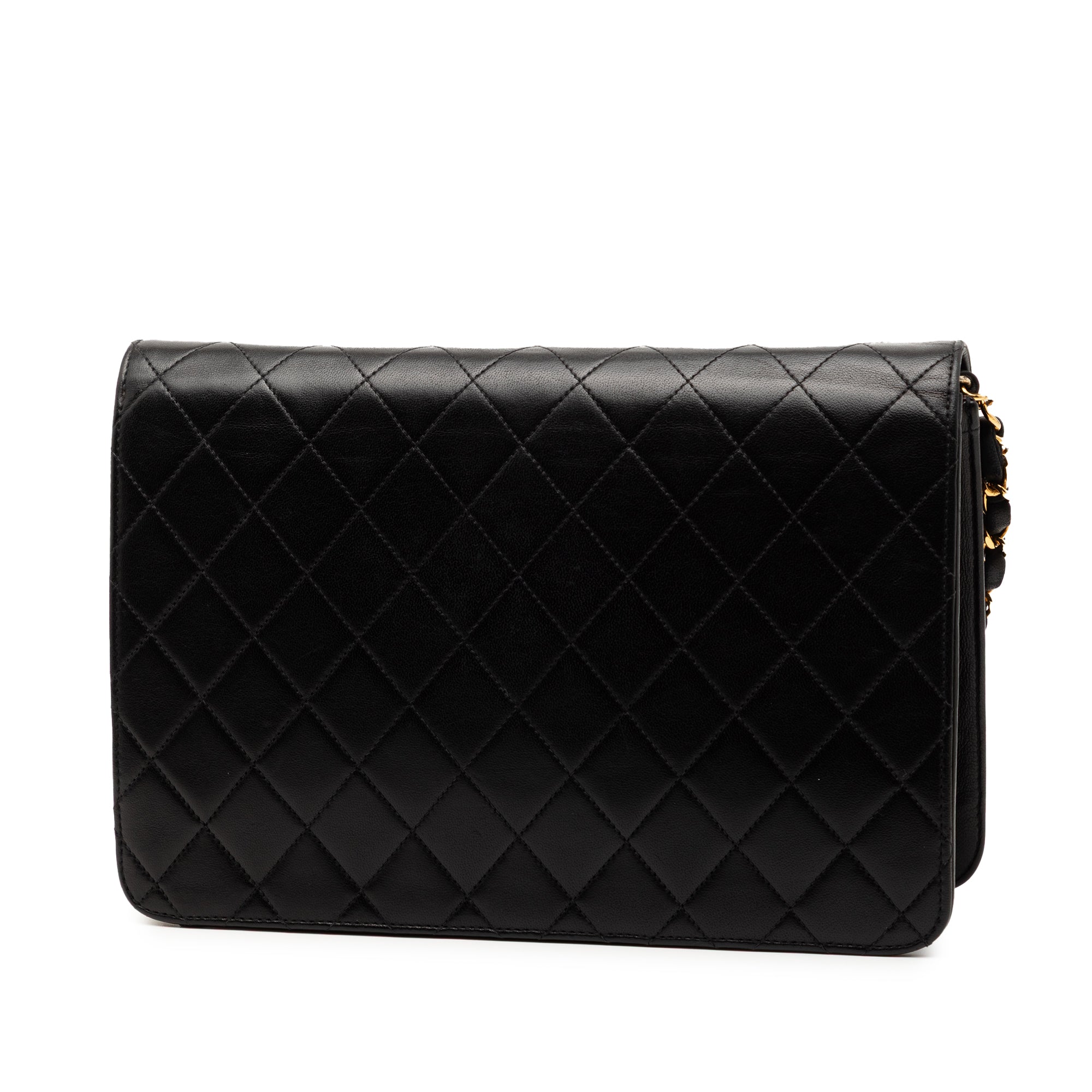 Chanel CC Quilted Lambskin Single Flap - image 2