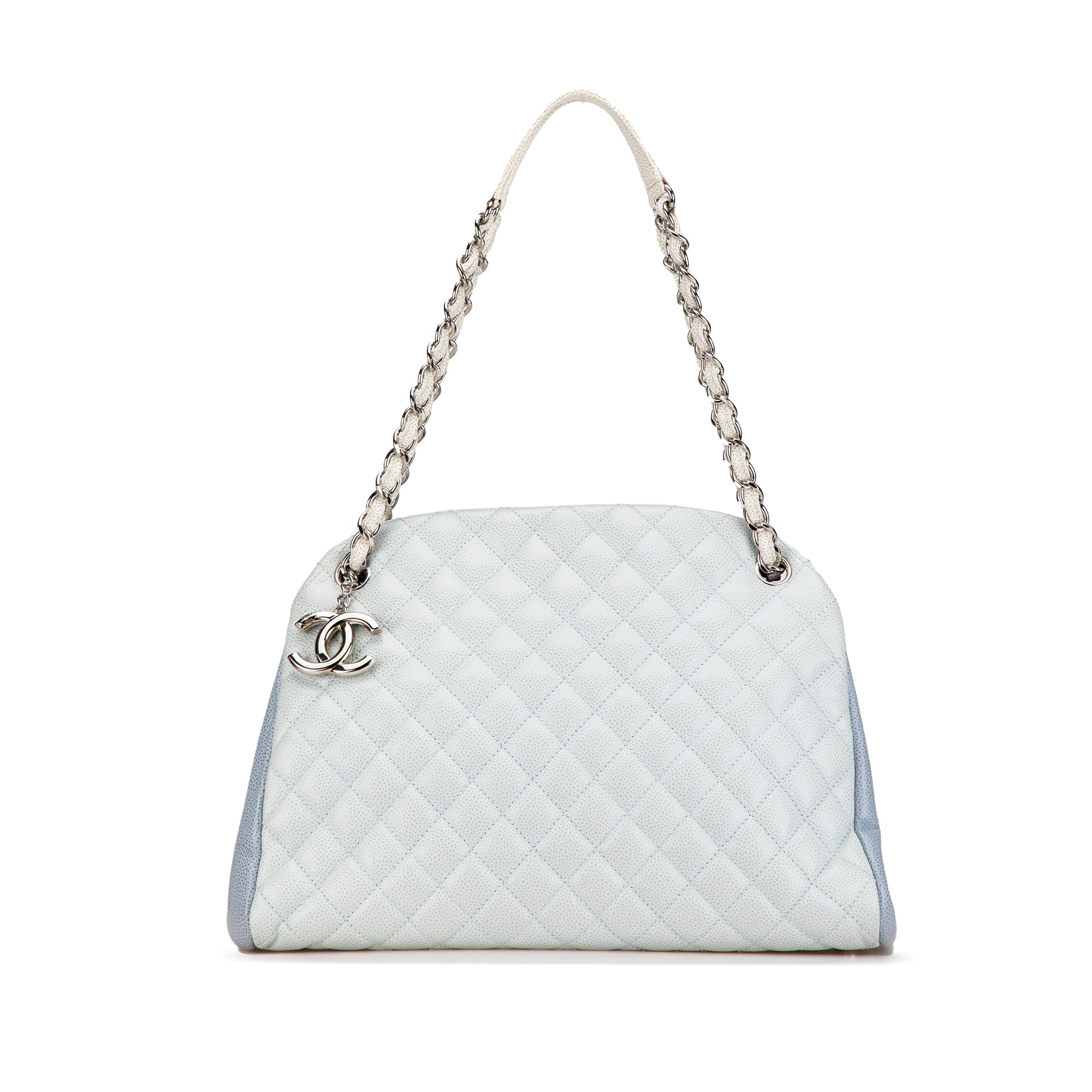 Chanel Large Tricolor Caviar Just Mademoiselle Bowling Bag - image 1