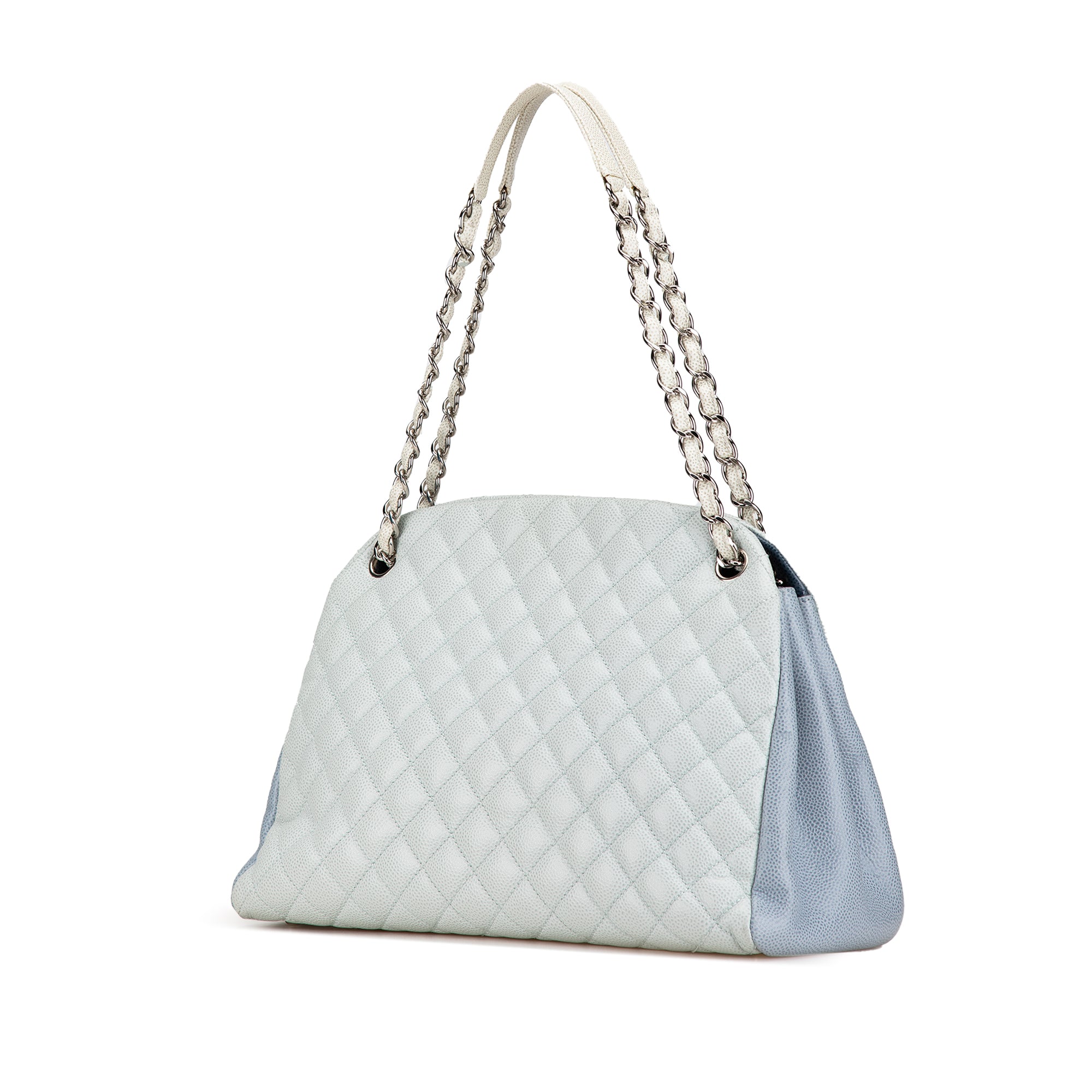 Chanel Large Tricolor Caviar Just Mademoiselle Bowling Bag - image 2