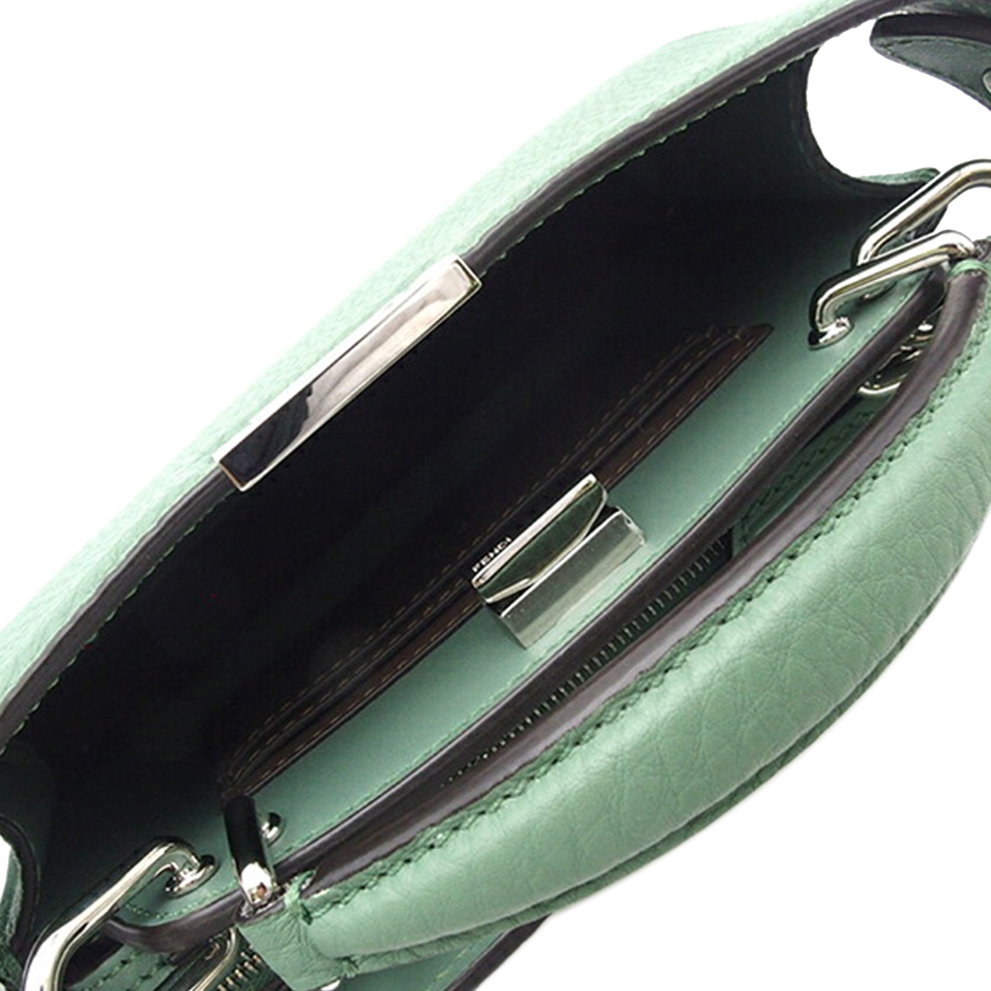 Fendi Petite Leather Peekaboo ISeeU Satchel - image 4