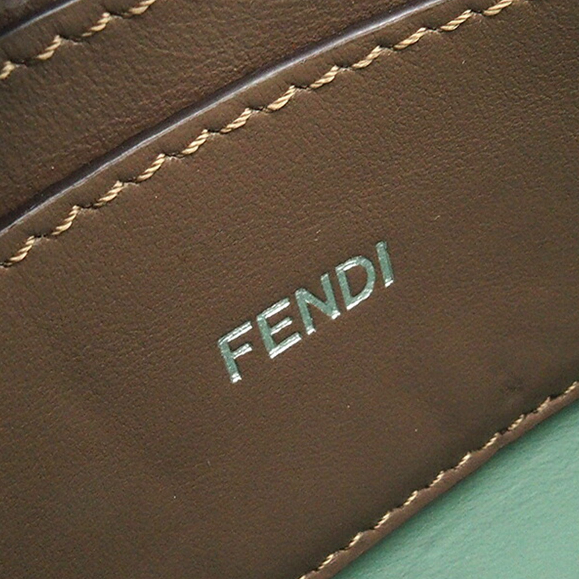 Fendi Petite Leather Peekaboo ISeeU Satchel - image 5