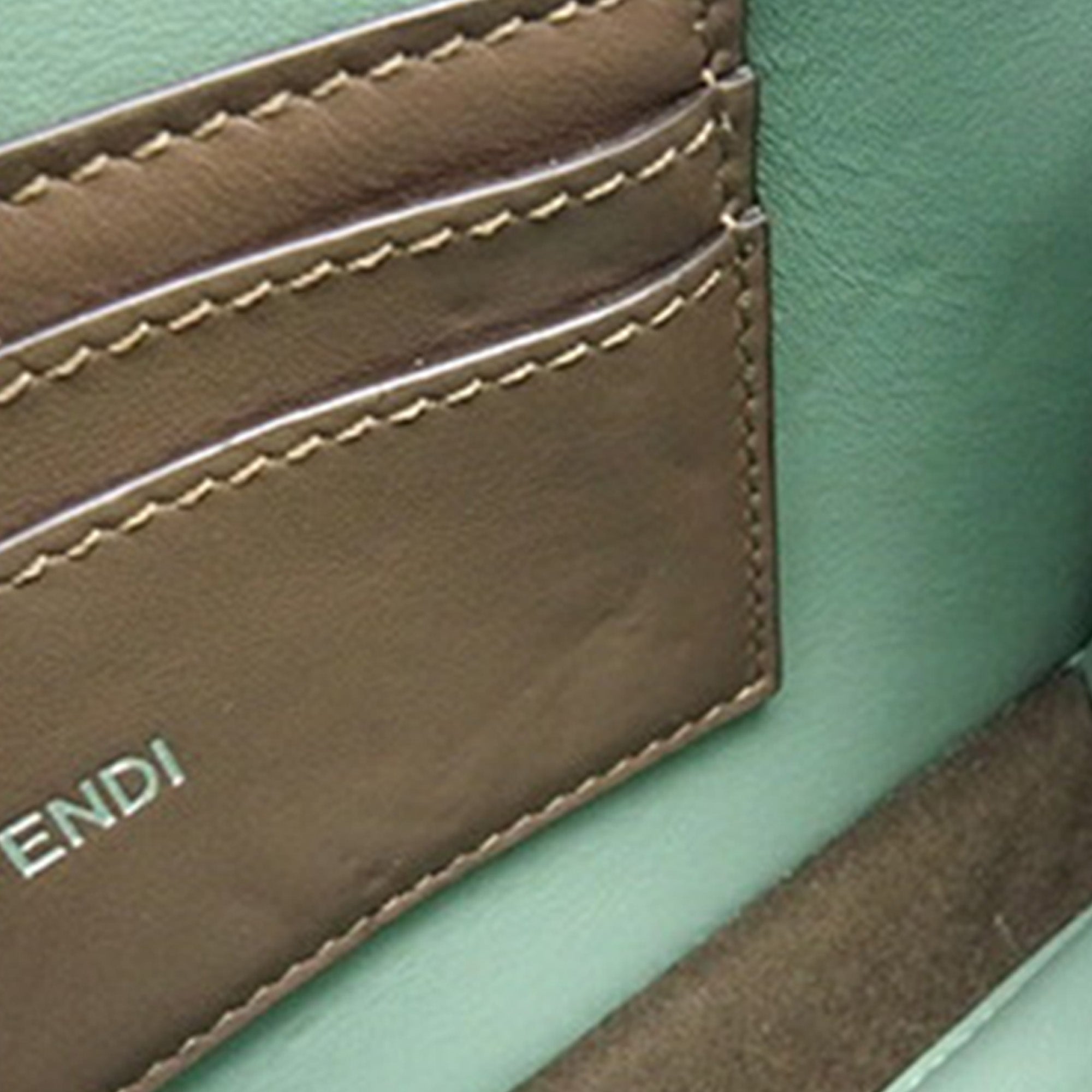 Fendi Petite Leather Peekaboo ISeeU Satchel - image 6