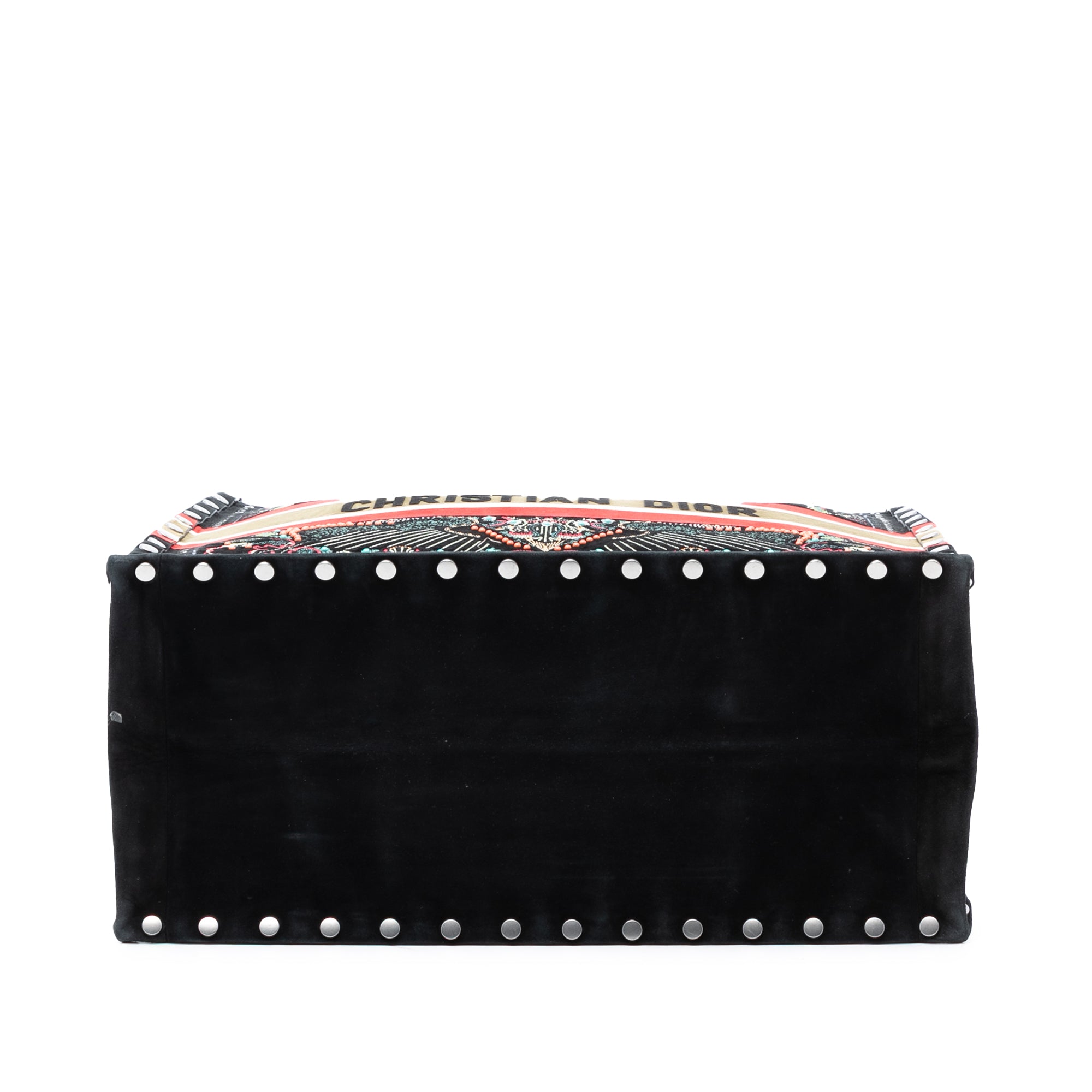 Dior Large Studded Embroidered Velvet Heart Lights Book Tote - image 3