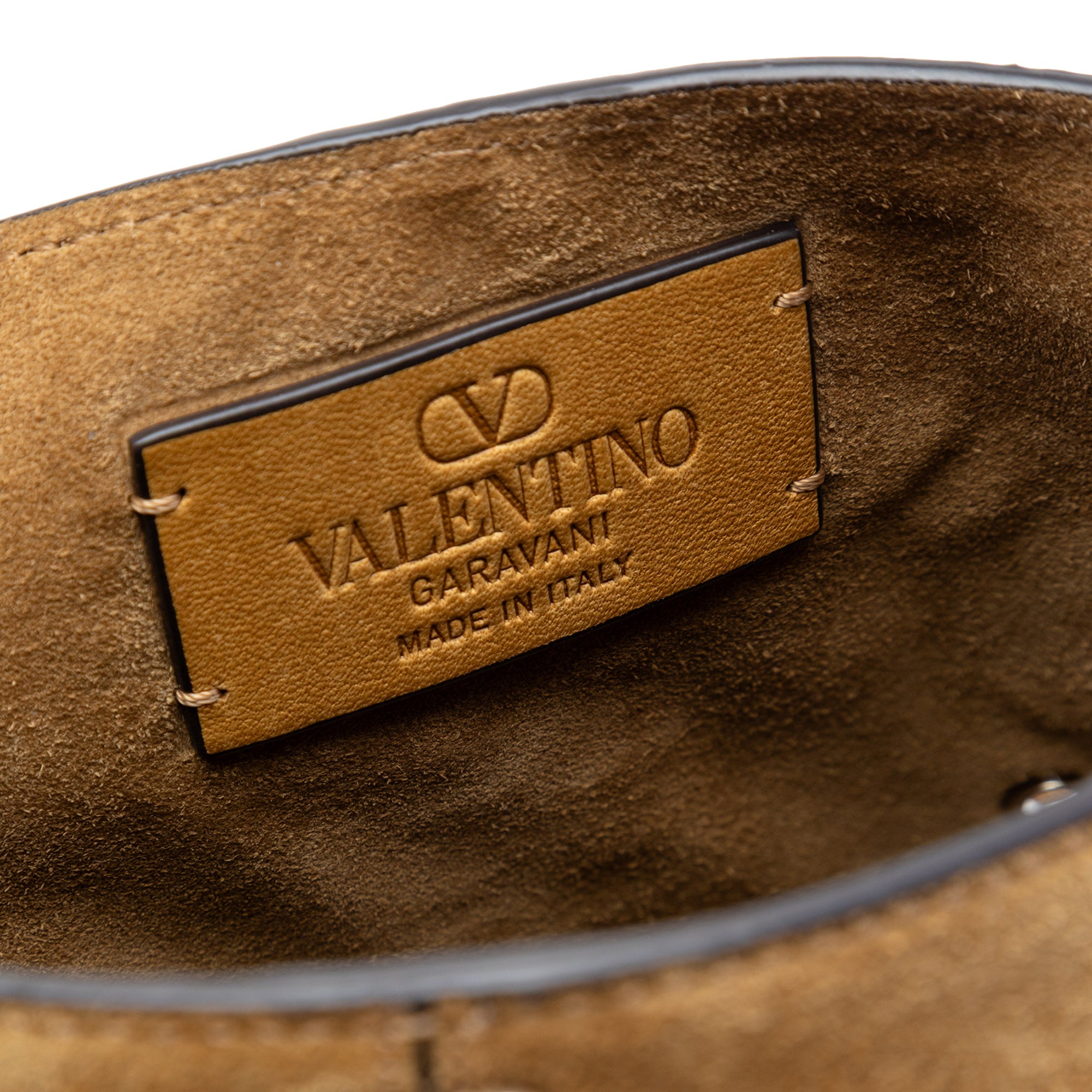 Valentino Suede Studded Nellcote Fringe Crossbody - image 5