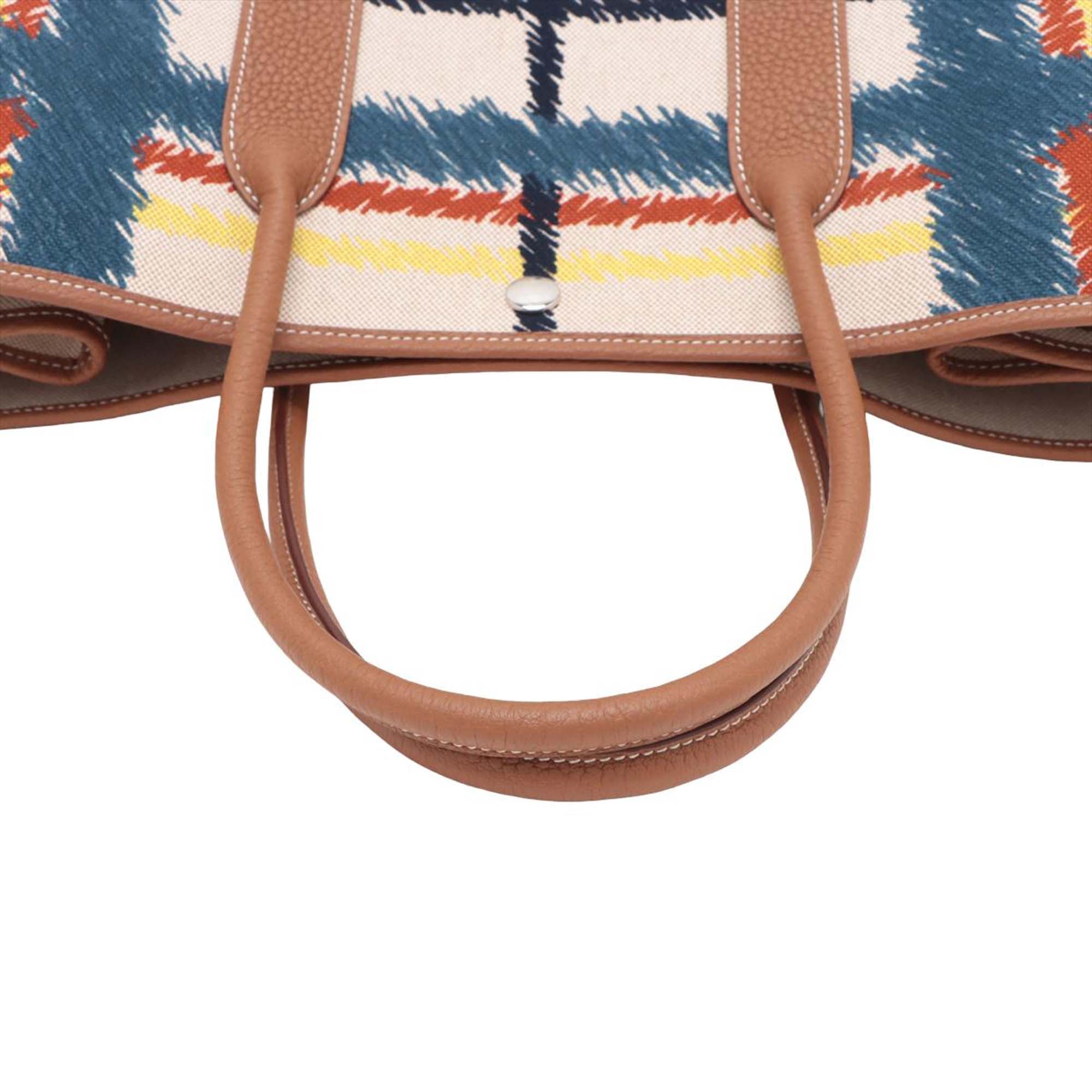 Hermès Toile and Negonda Tartan Cross Garden Party 36 - image 8