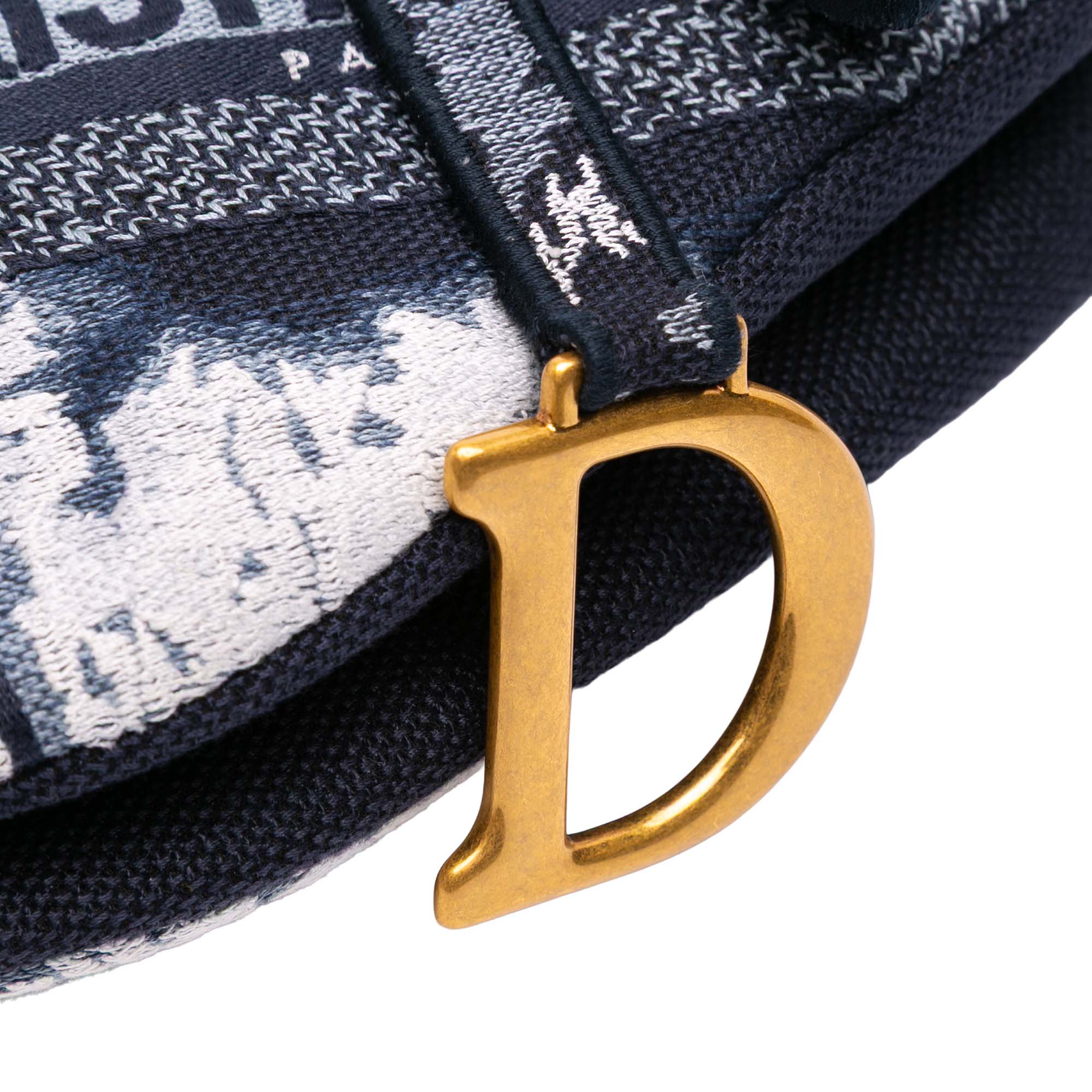 Dior Canvas Embroidered Tie Dye Saddle Bag - image 6