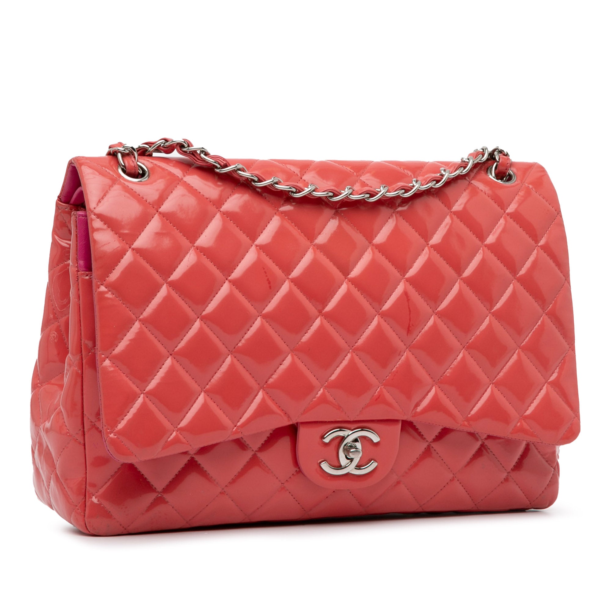 Chanel Maxi Classic Patent Double Flap - image 2