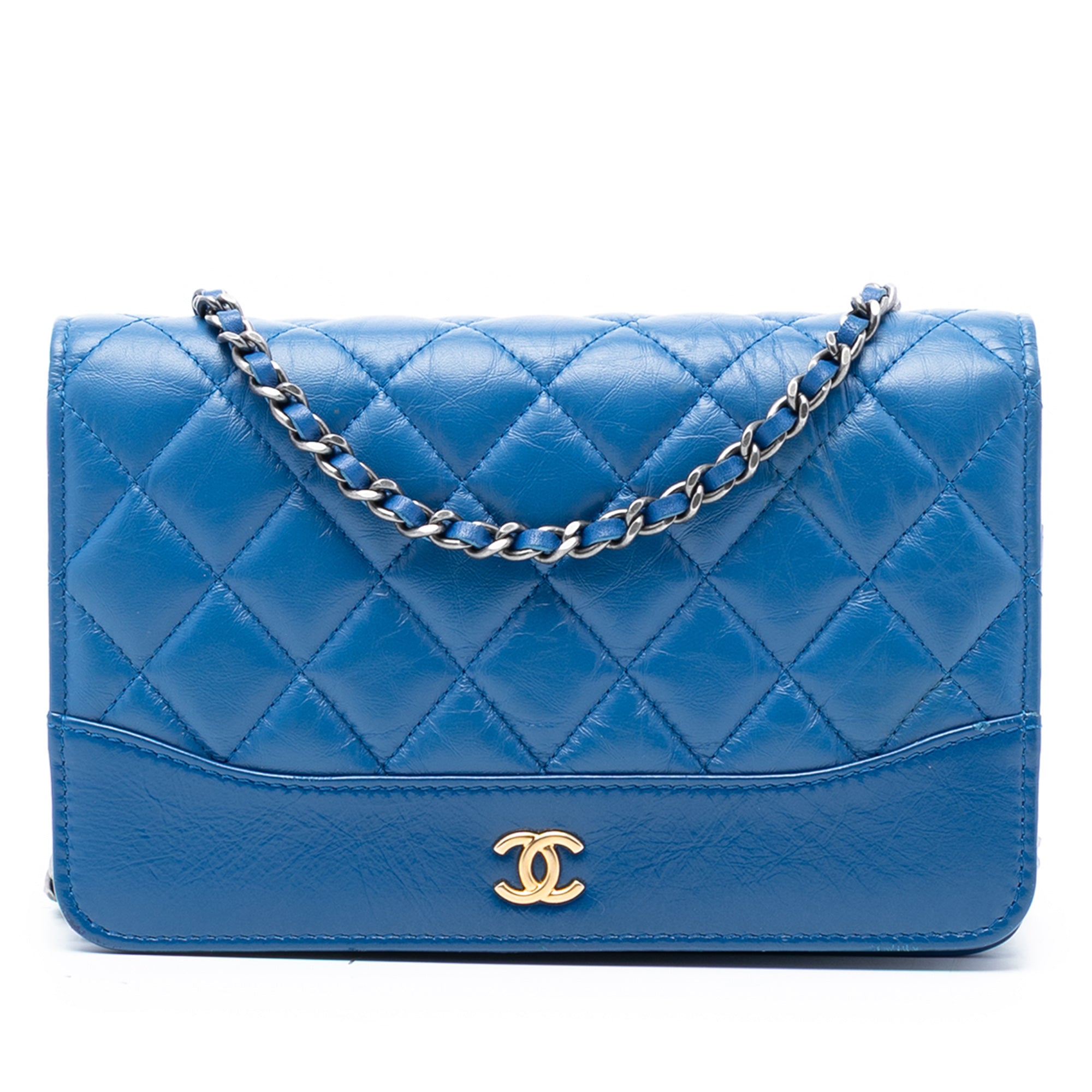Chanel Quilted Aged Calfskin Gabrielle Wallet On Chain - image 1