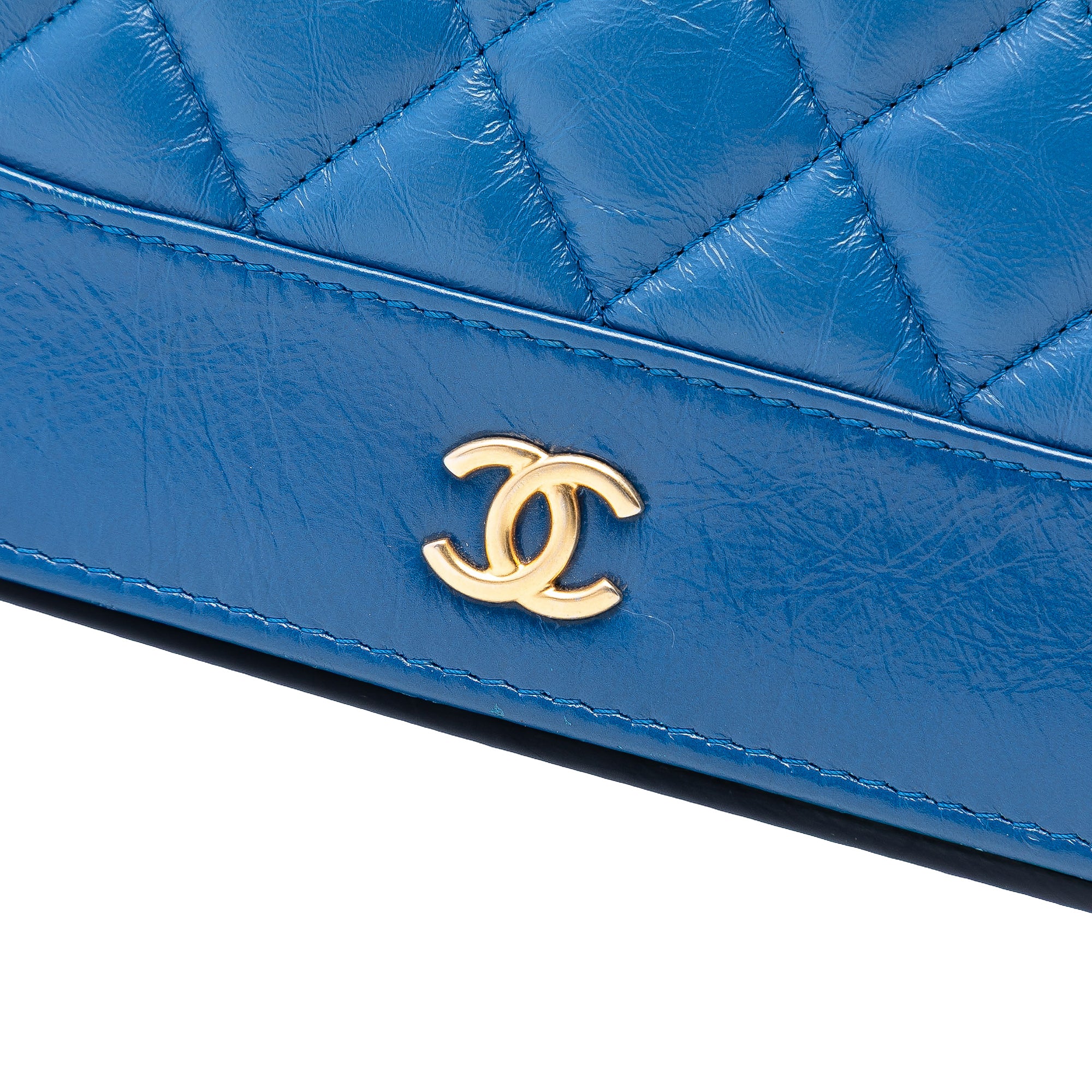 Chanel Quilted Aged Calfskin Gabrielle Wallet On Chain - image 6