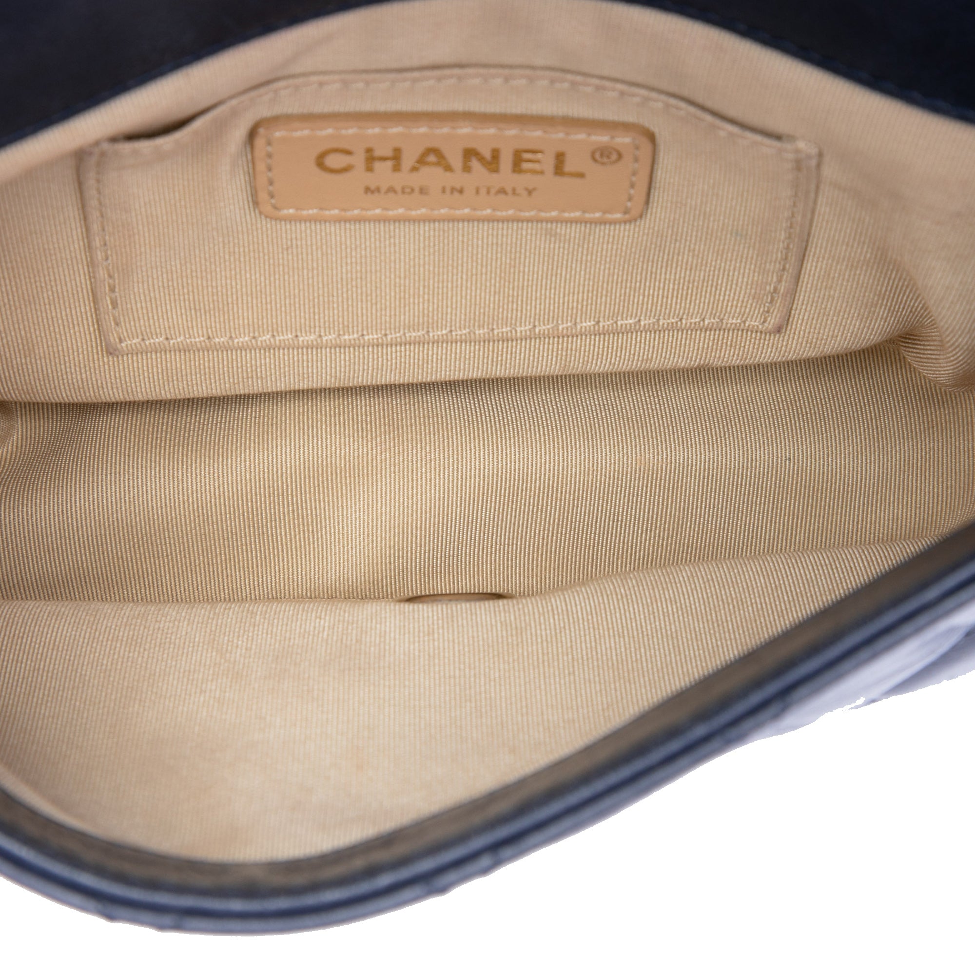 Chanel CC Quilted Lambskin Chain Handle Half Moon Flap - image 4