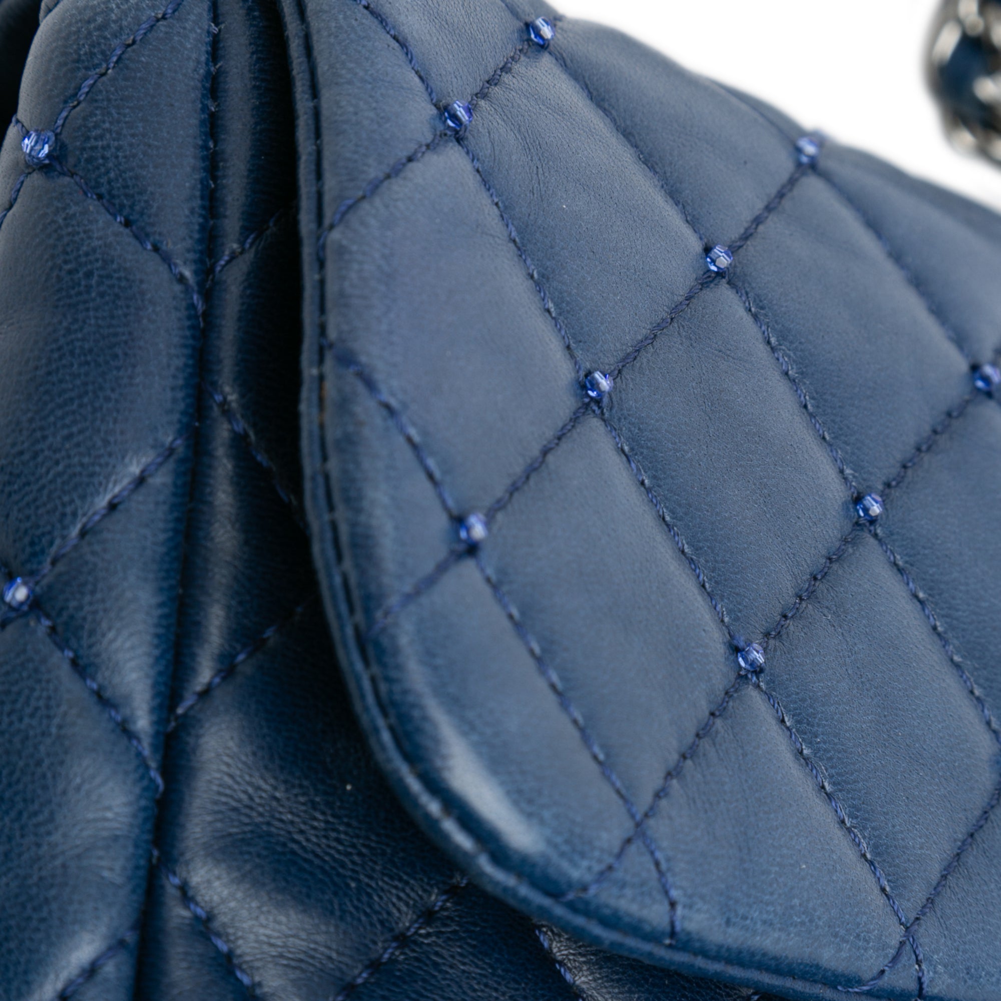 Chanel Small Quilted Lambskin Beaded Single Flap - image 9