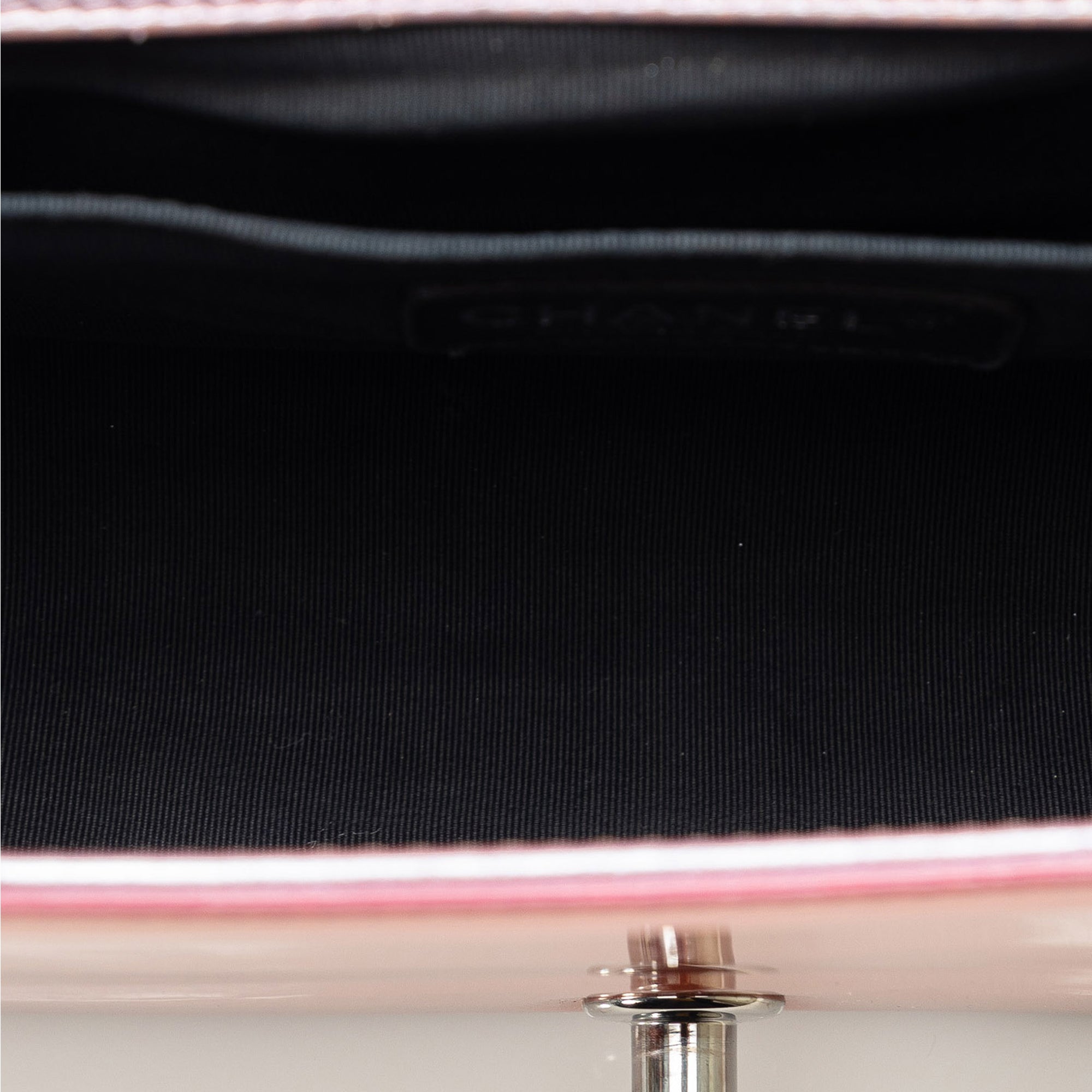 Chanel Old Medium Quilted Metallic Patent Boy Flap - image 5