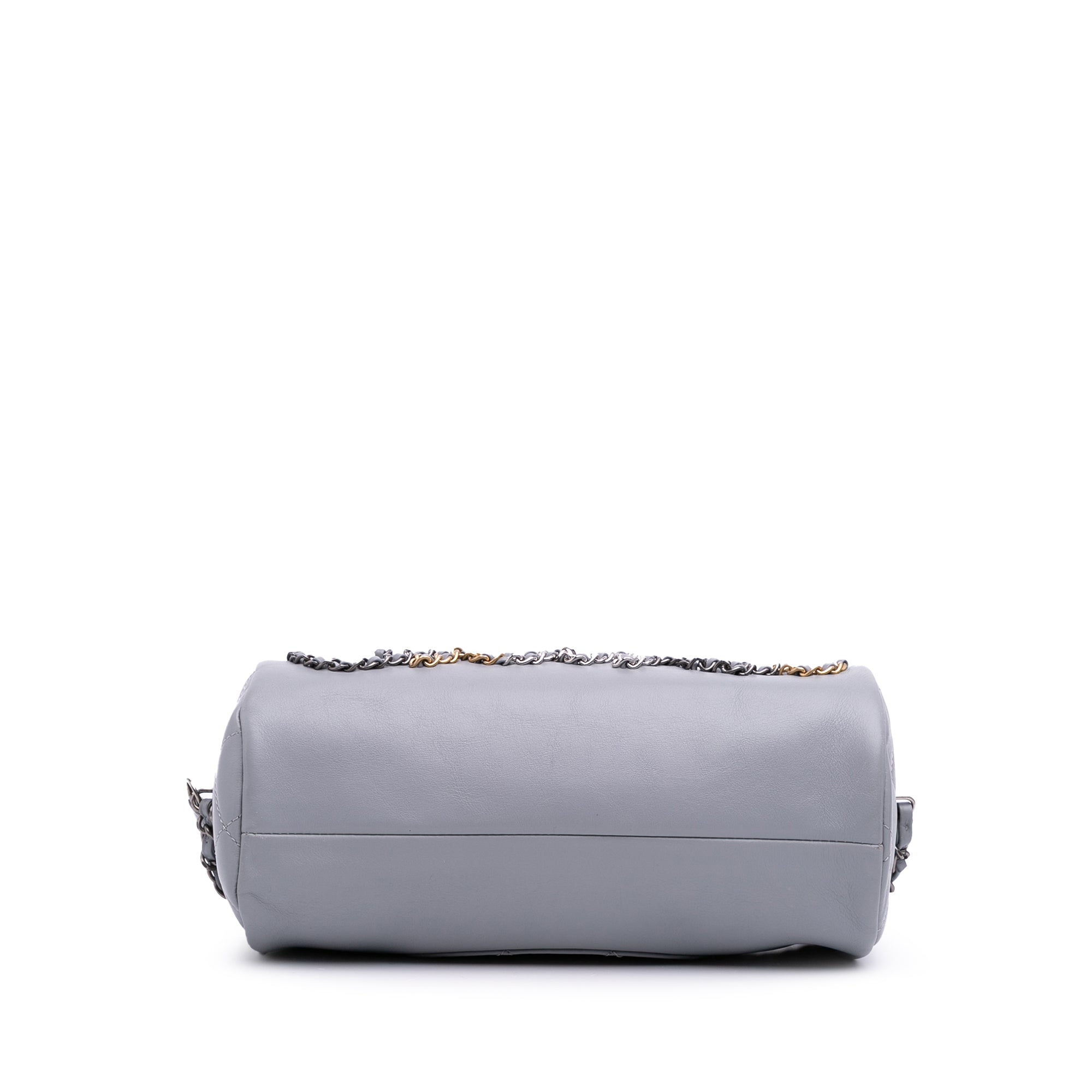 Chanel Calfskin Signature Chain Signe Bowling Bag - image 3