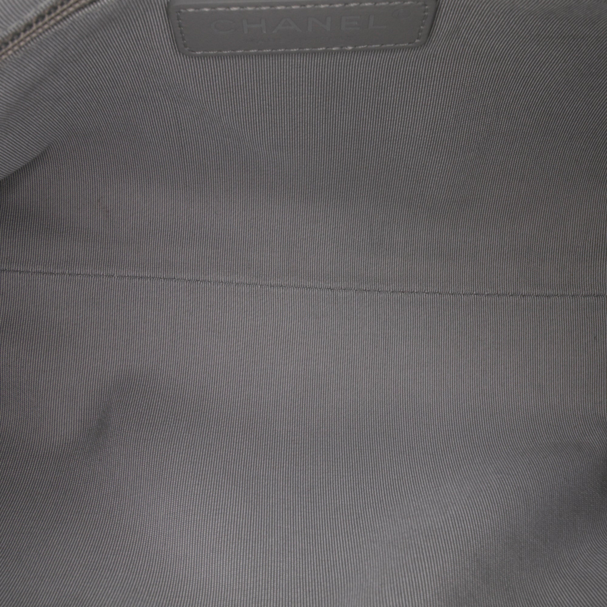 Chanel Calfskin Signature Chain Signe Bowling Bag - image 4