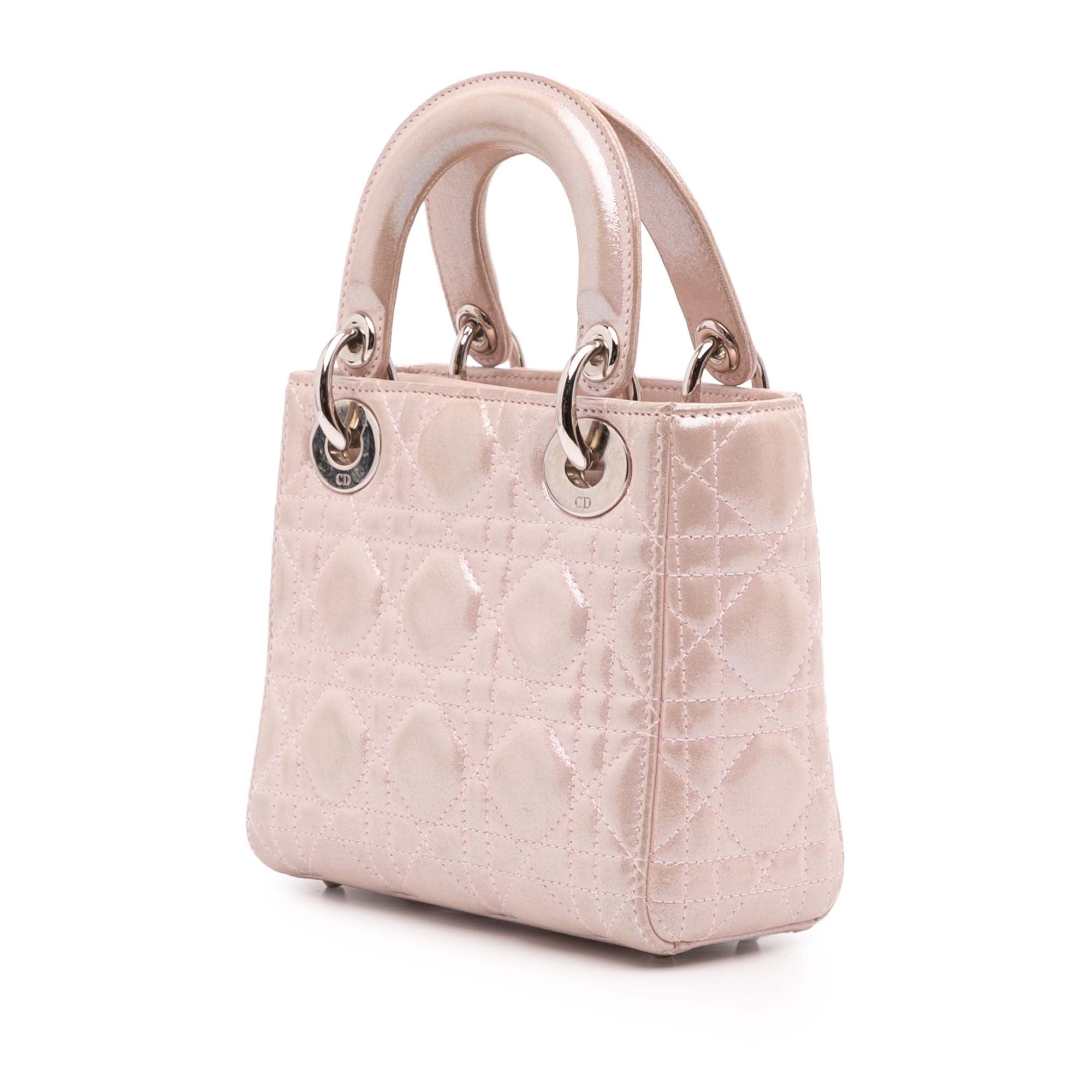 Dior Mini Iridescent Lambskin Cannage Lady Dior - image 2