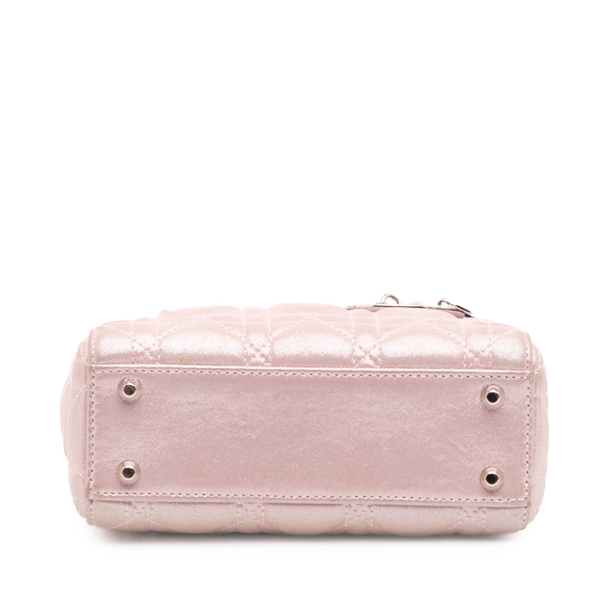 Dior Mini Iridescent Lambskin Cannage Lady Dior - image 3