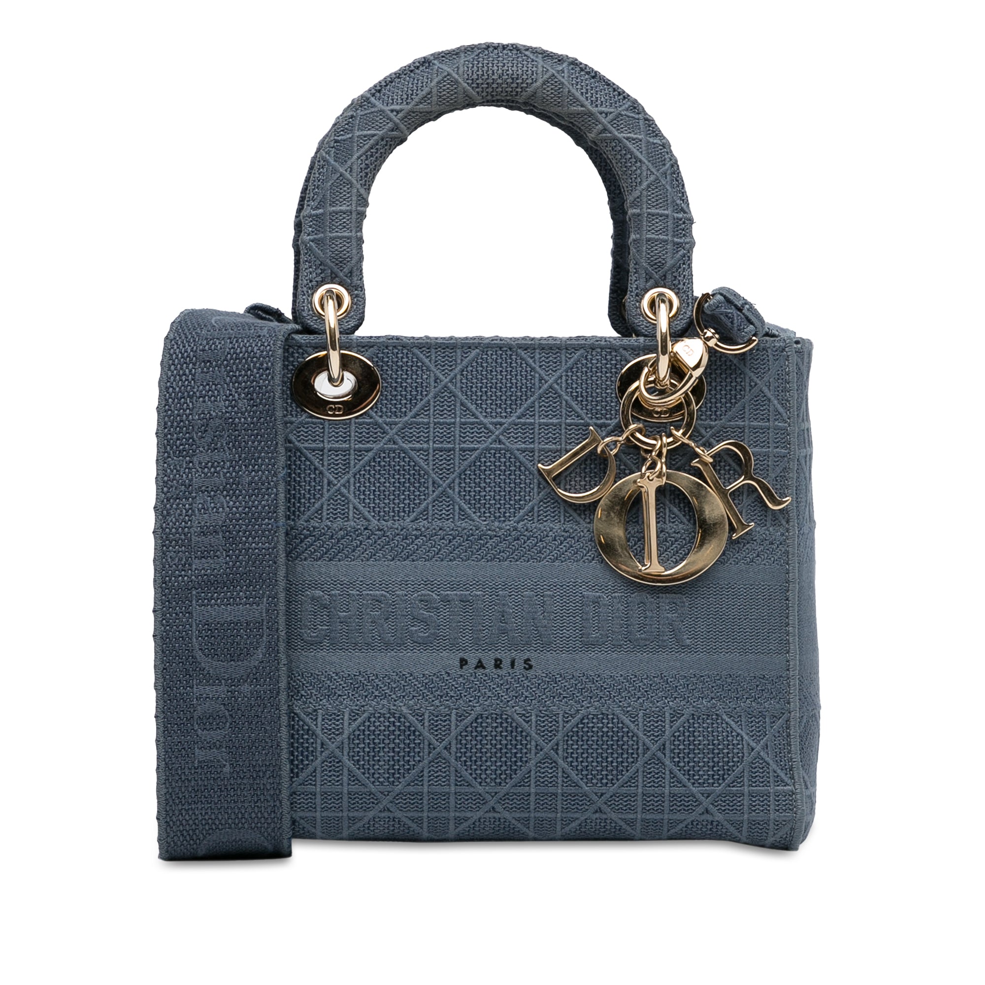 Dior Medium Canvas Cannage Lady D Lite - image 1