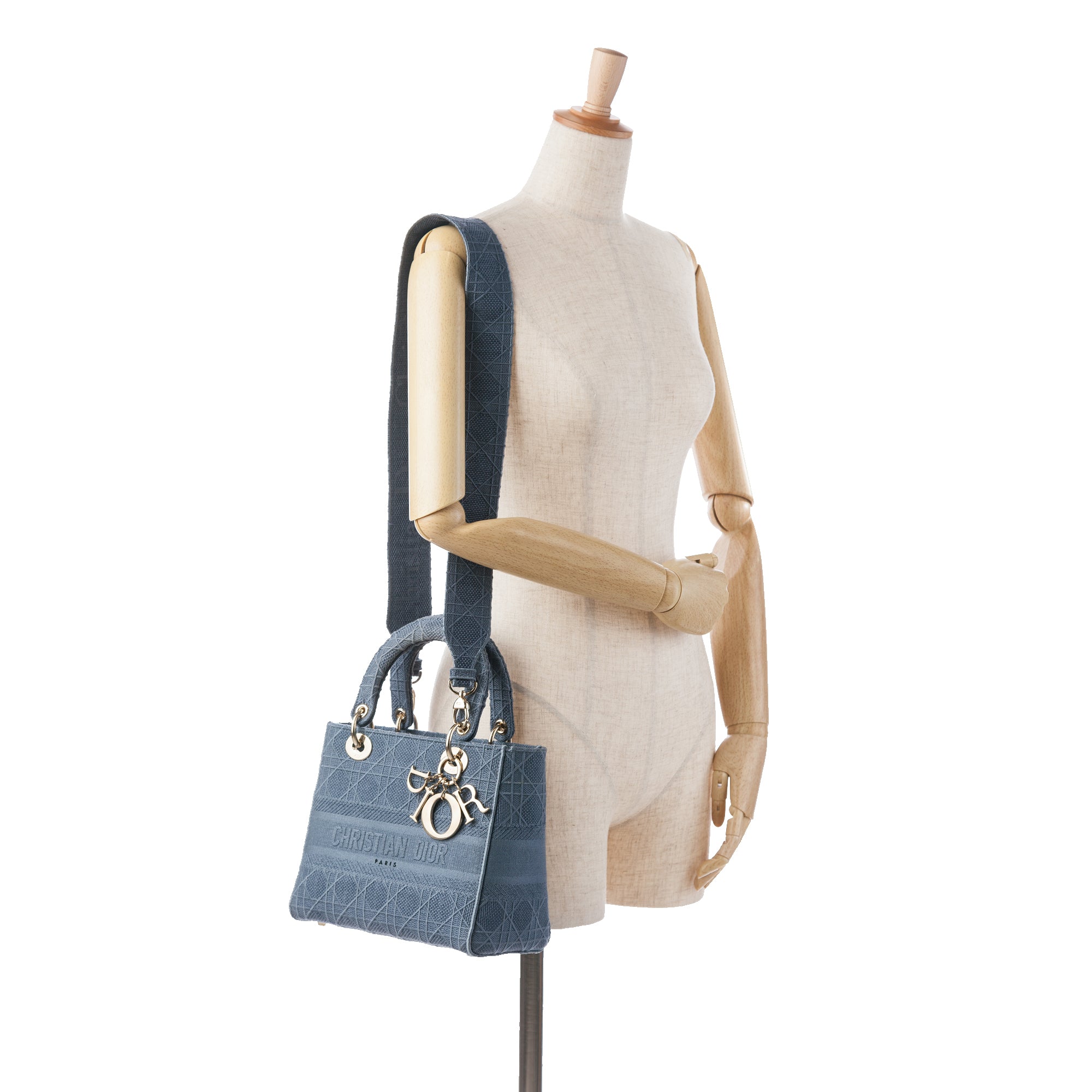 Dior Medium Canvas Cannage Lady D Lite - image 9