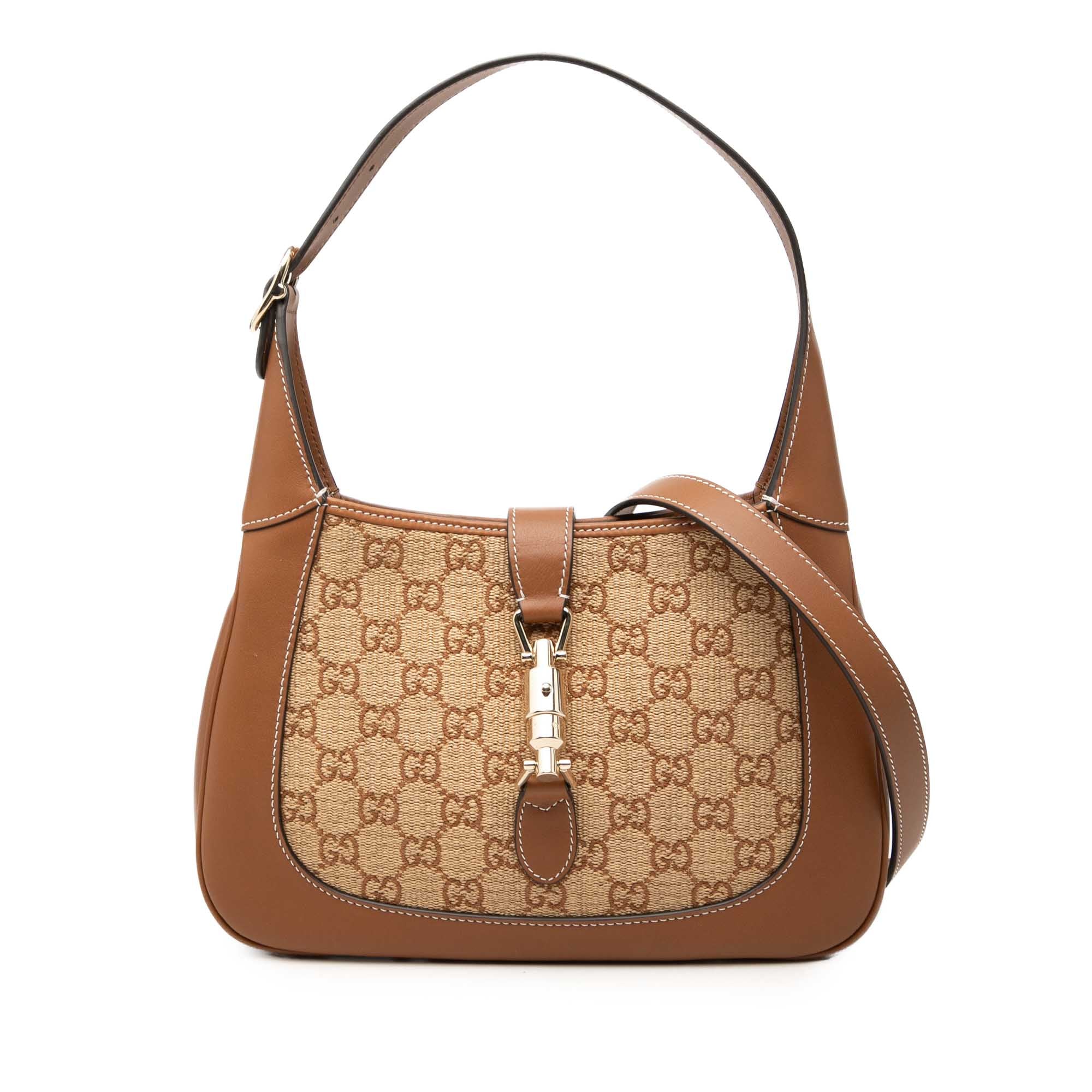 Gucci Medium GG Raffia Jackie 1961 Crossbody - image 1